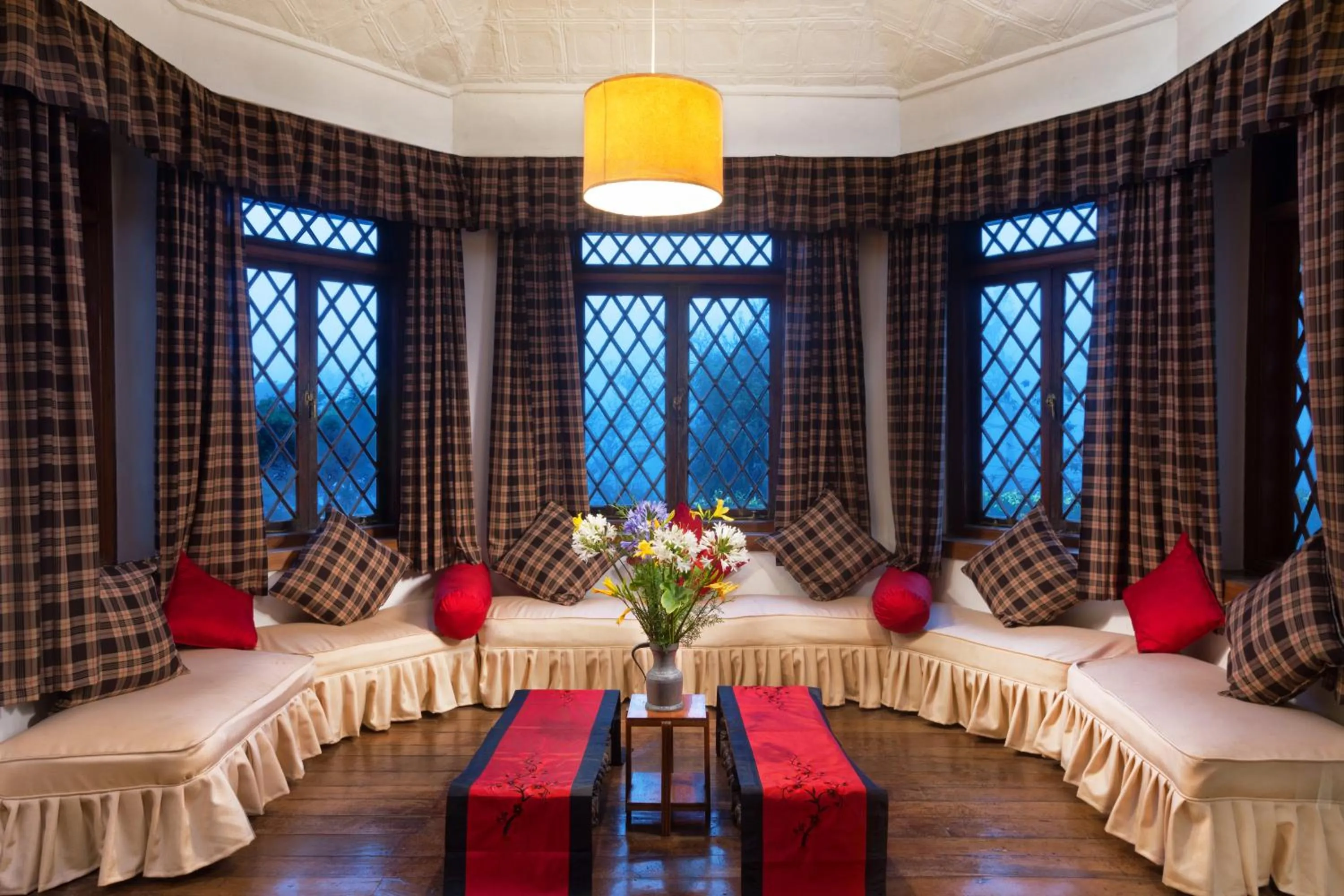 Communal lounge/ TV room, Bed in Scottish Planter Bungalow- Thema Collection