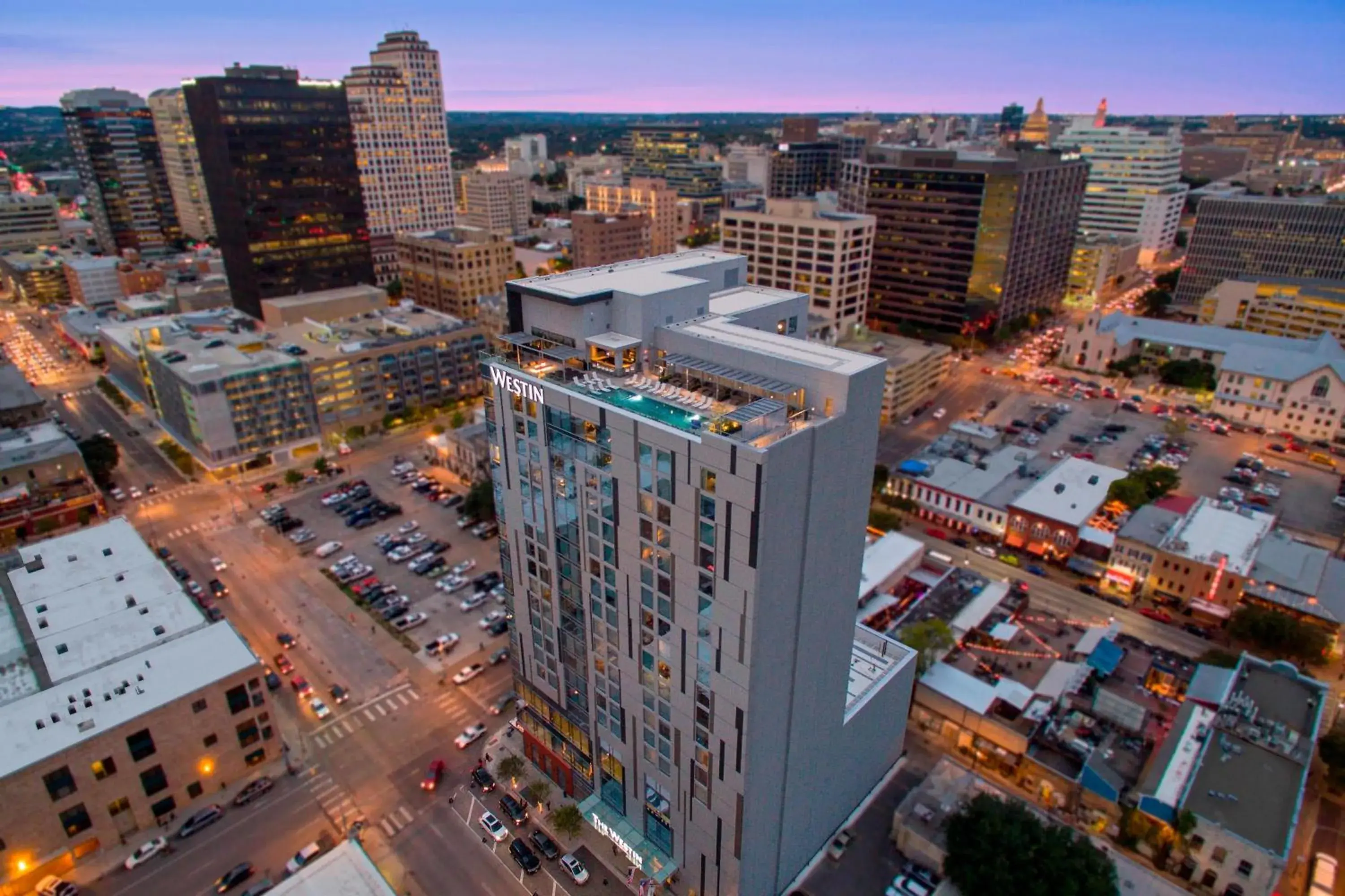 Property building, Bird's-eye View in The Westin Austin Downtown