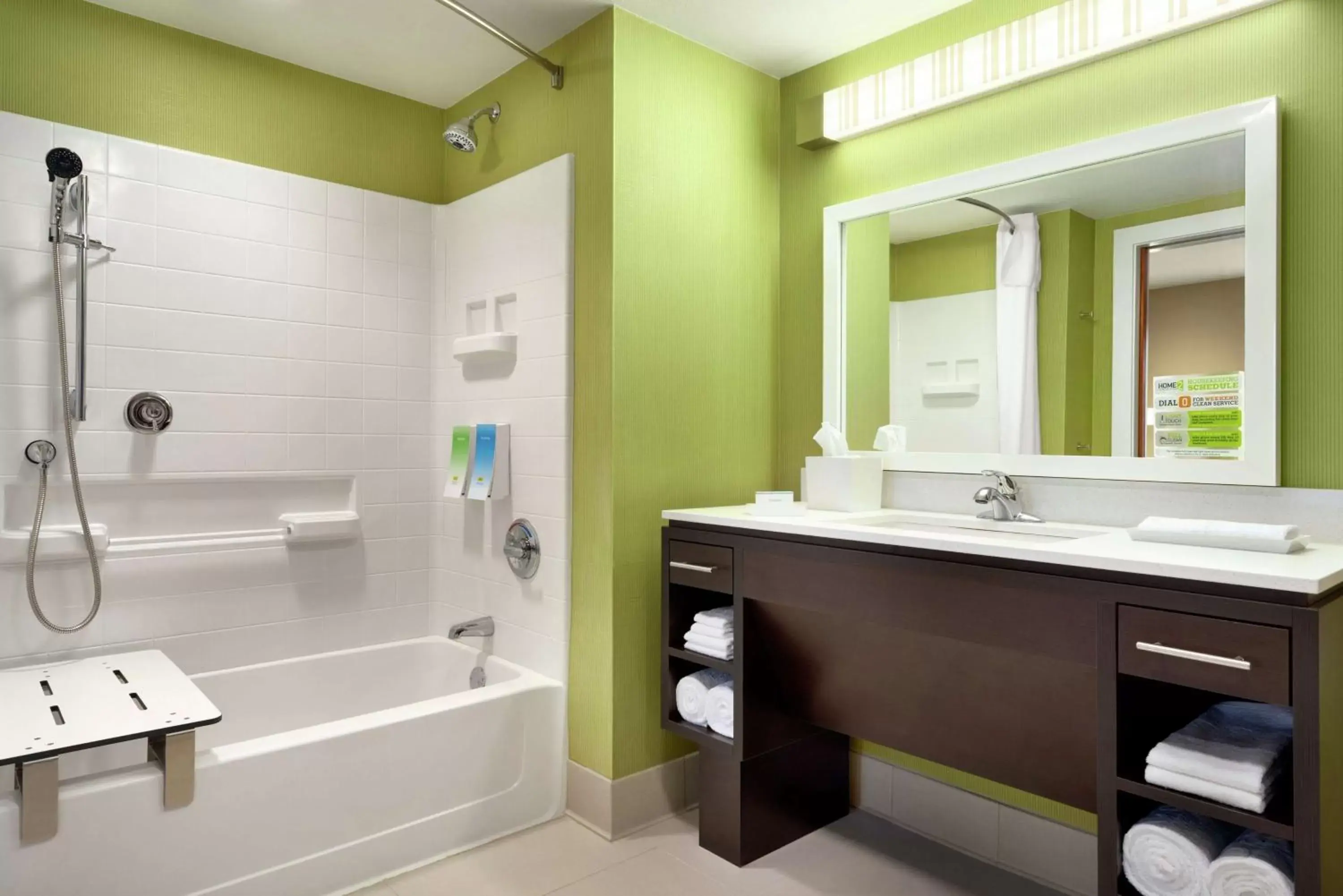 Bathroom in Home2 Suites By Hilton Leavenworth Downtown