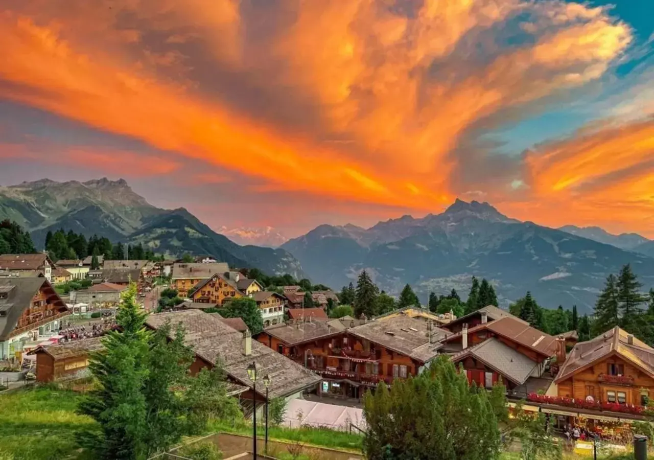 Mountain view in Villars Palace