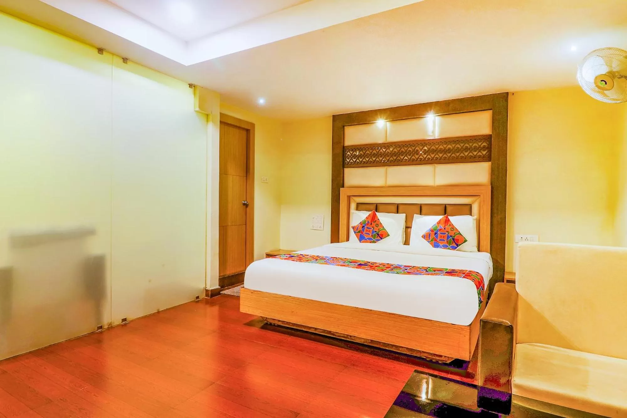 Bed in FabHotel Keerthi's Anupama - Nr Indira Gandhi Stadium