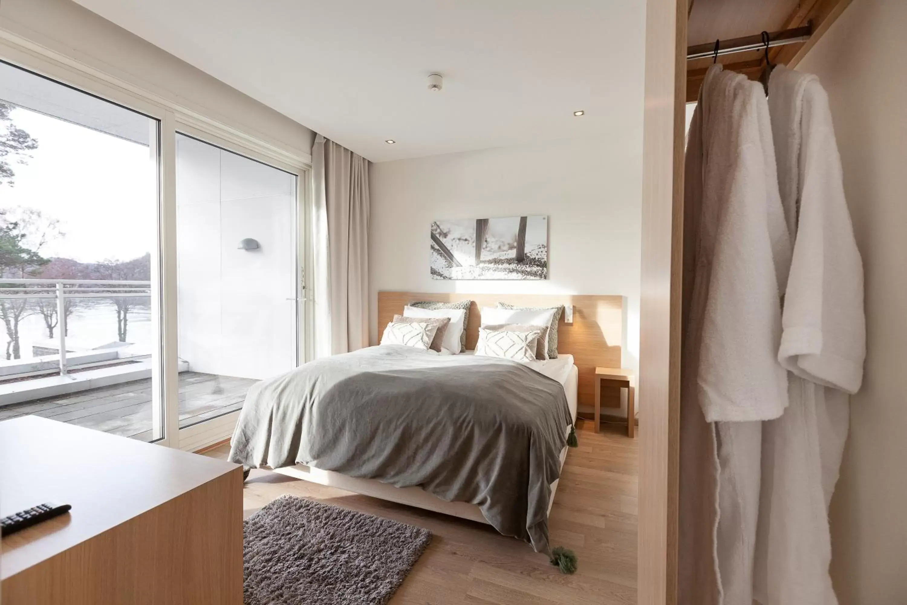 Bedroom, Bed in Rosfjord Strandhotel