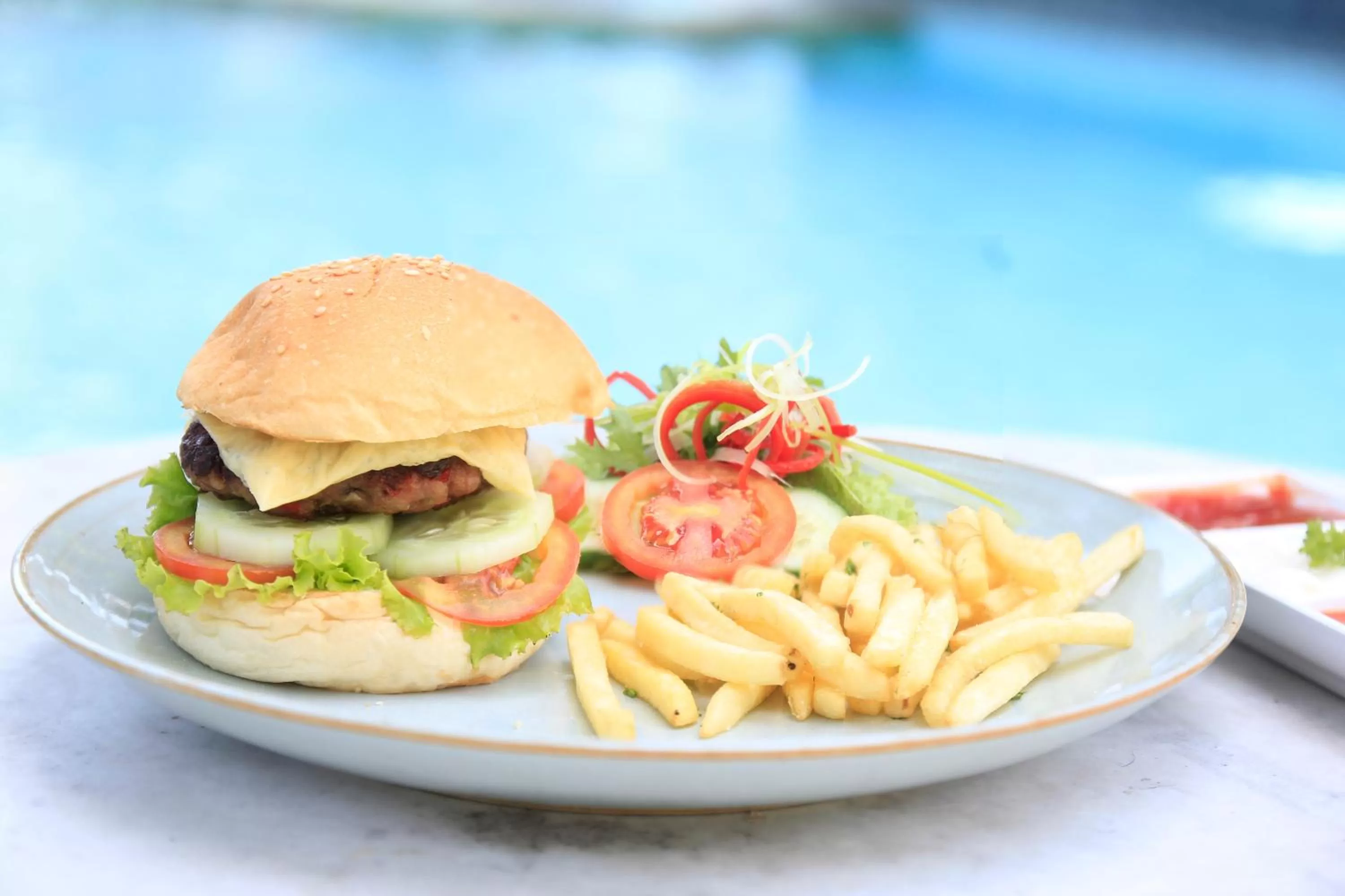 Food close-up in The Cakra Hotel