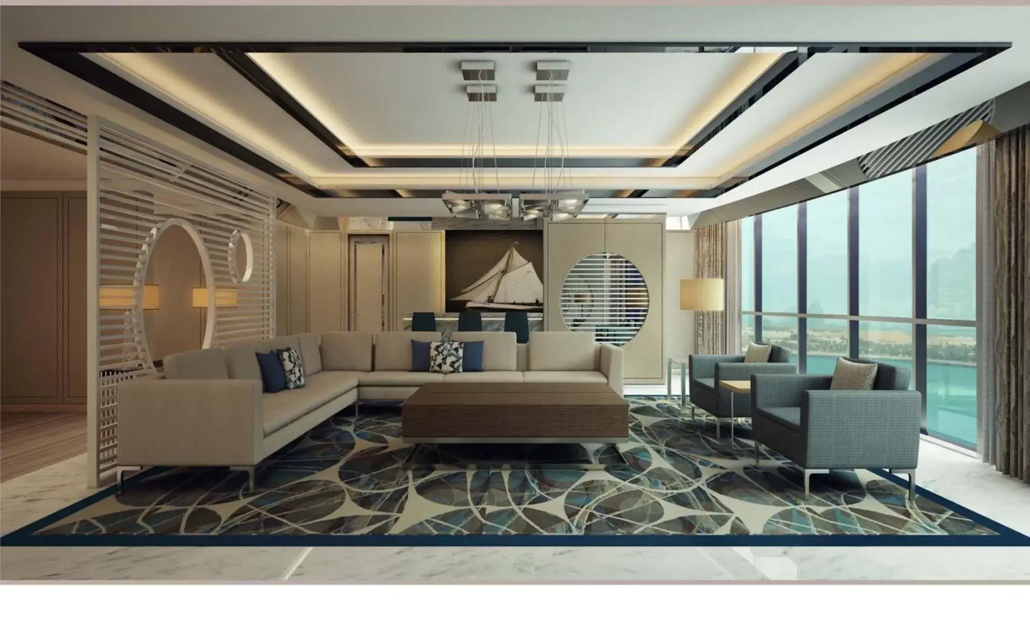 Lobby or reception in Royal M Hotel & Resort Abu Dhabi