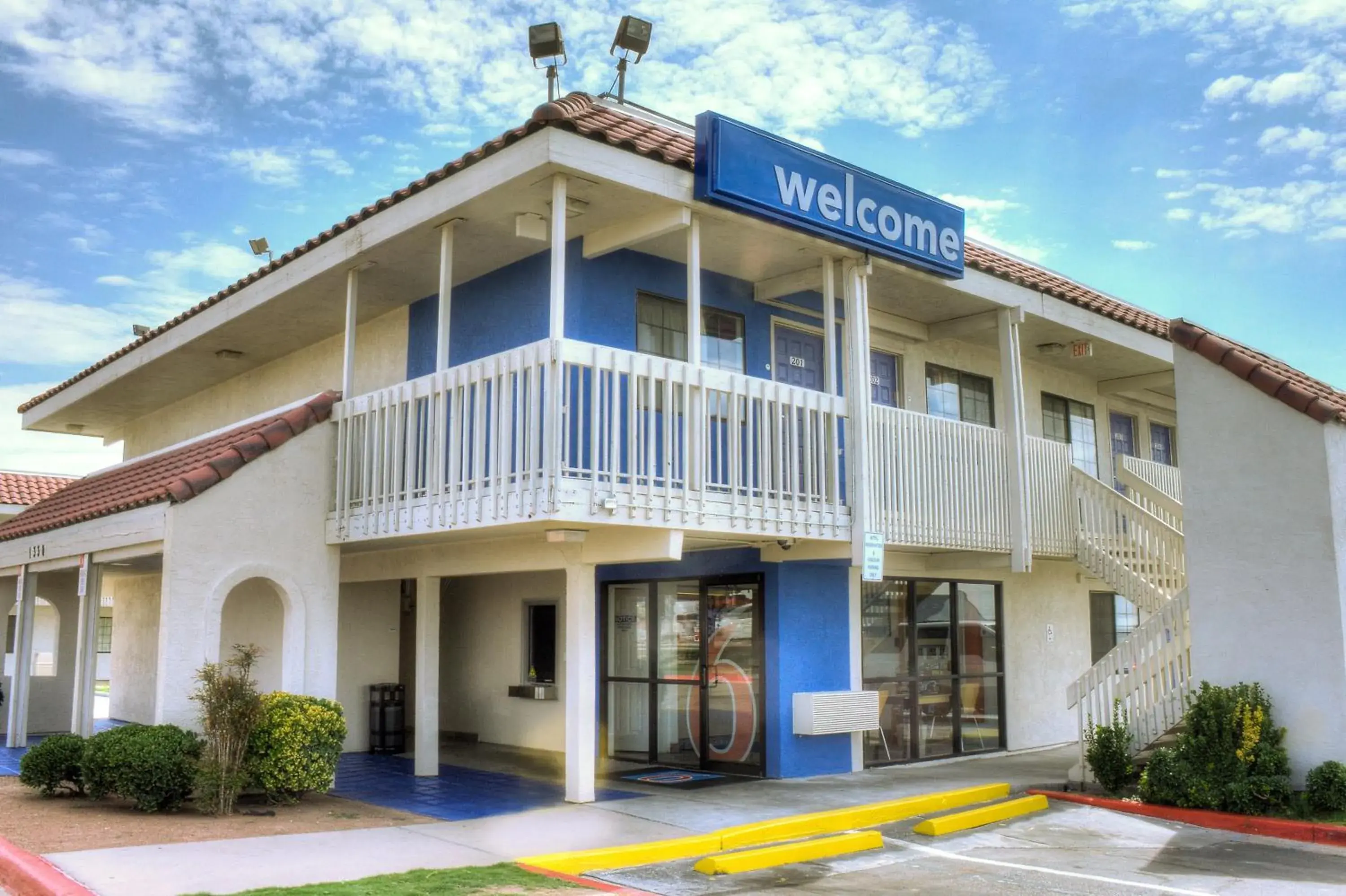 Facade/entrance in Motel 6-El Paso, TX - East Facade/entrance in Motel 6-El Paso, TX - East