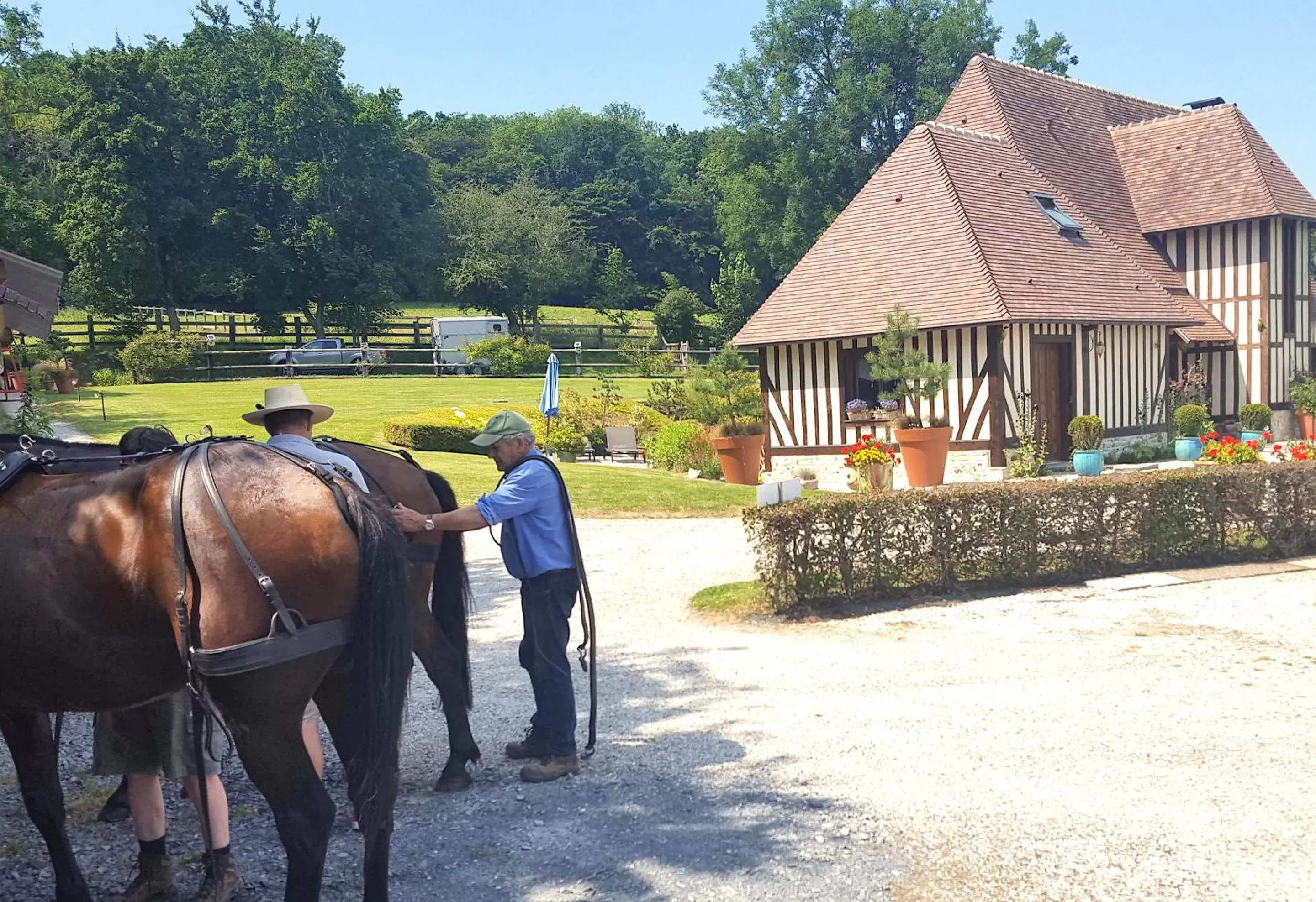 Property building, Horseback Riding in L'Herbe aux Vaches