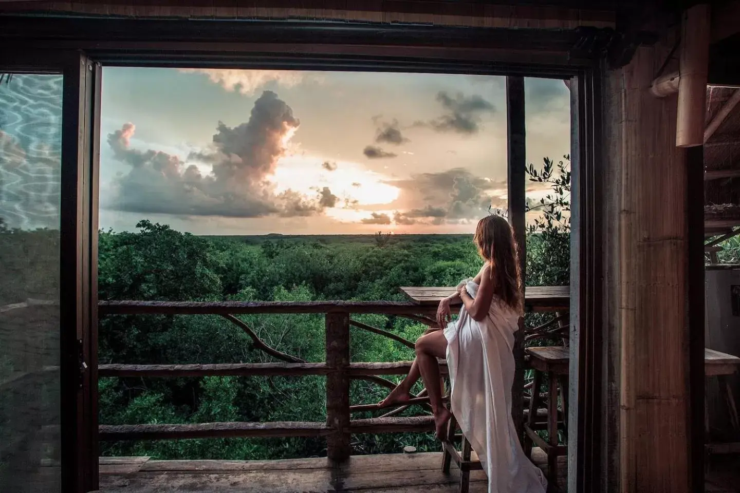 People in Hidden Treehouse Tulum Eco-Hotel