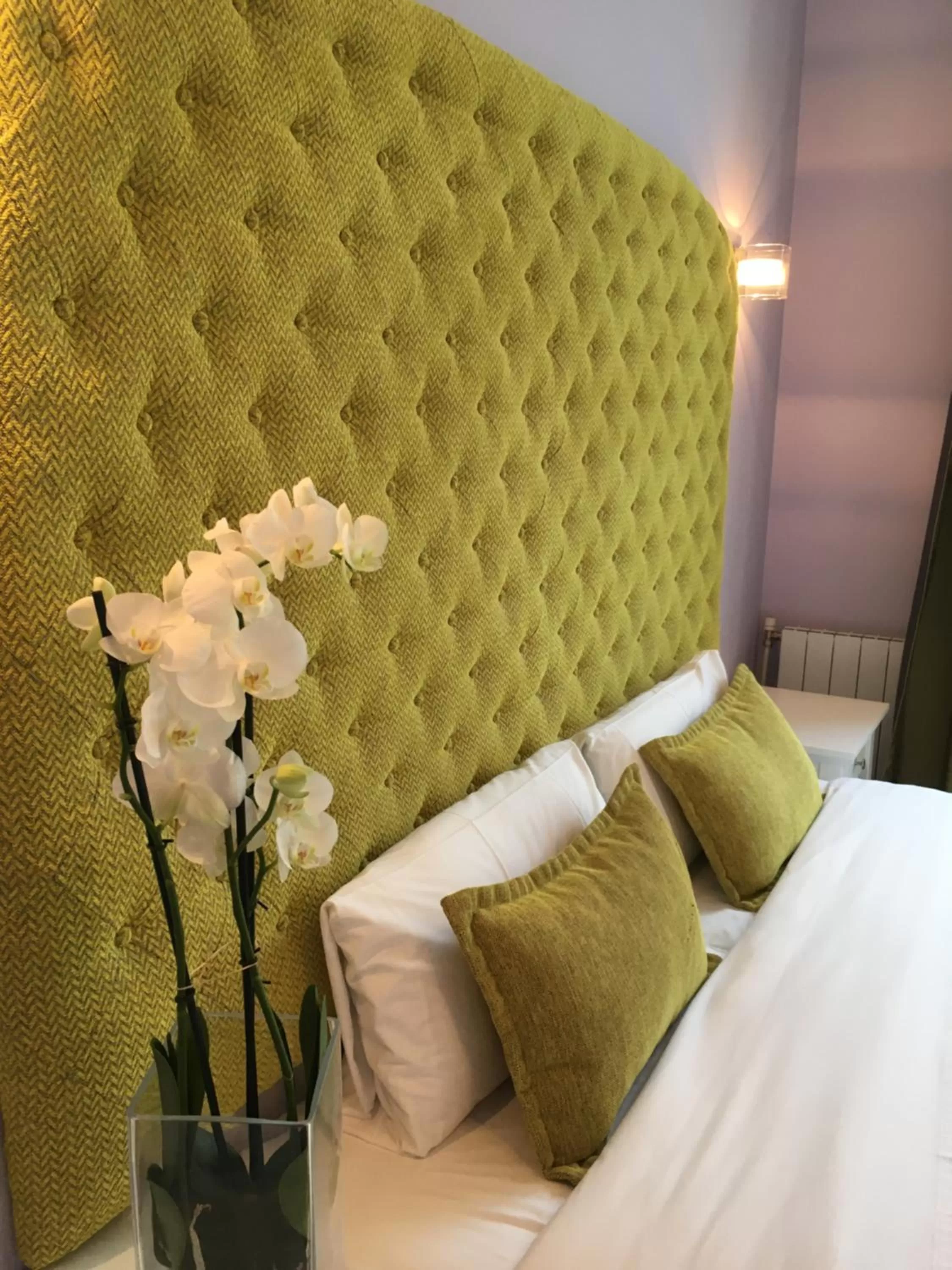 Bed in Hotel Ginebra