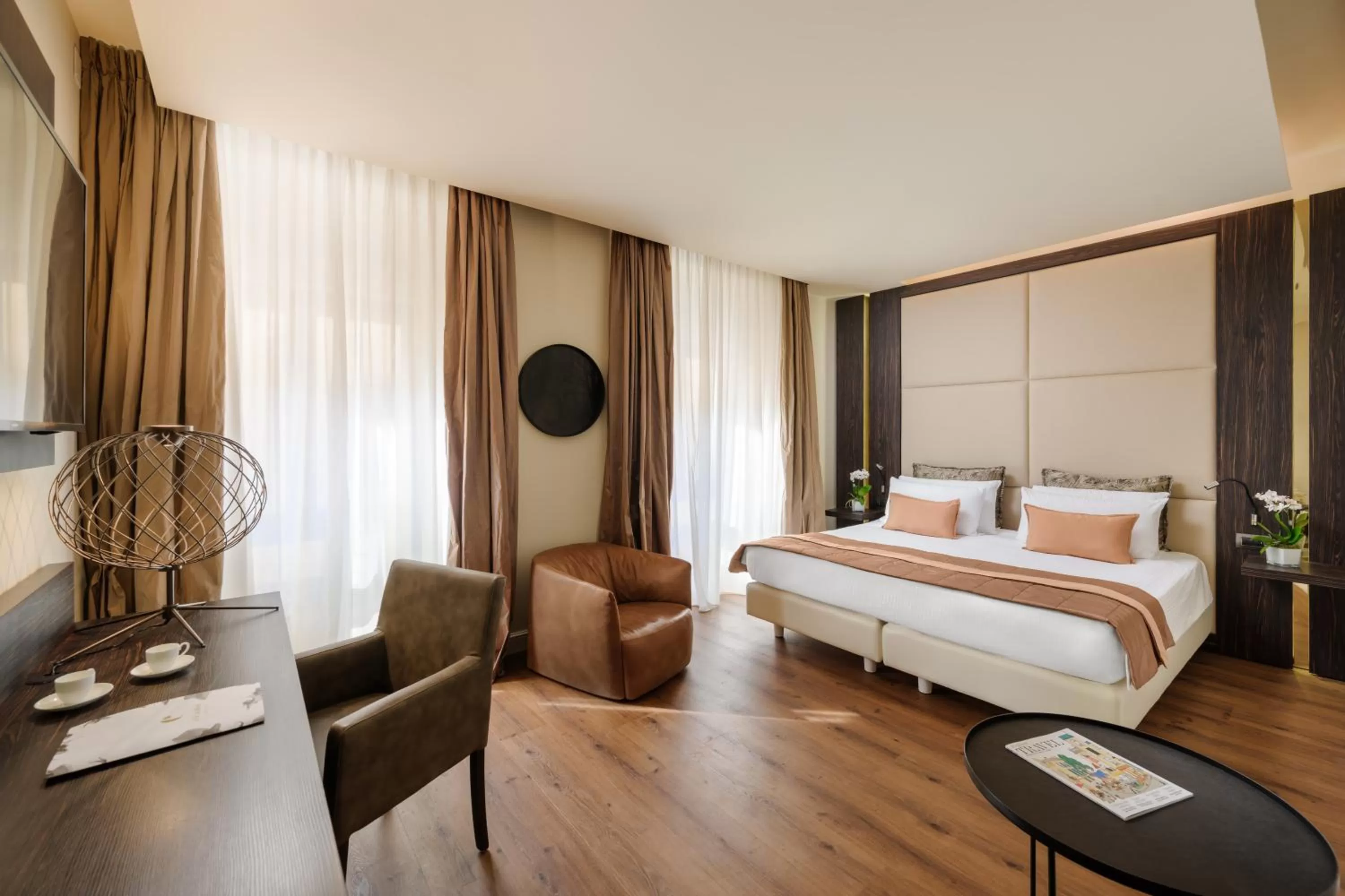 View (from property/room), Bed in Hotel The Square Milano Duomo - Preferred Hotels & Resorts