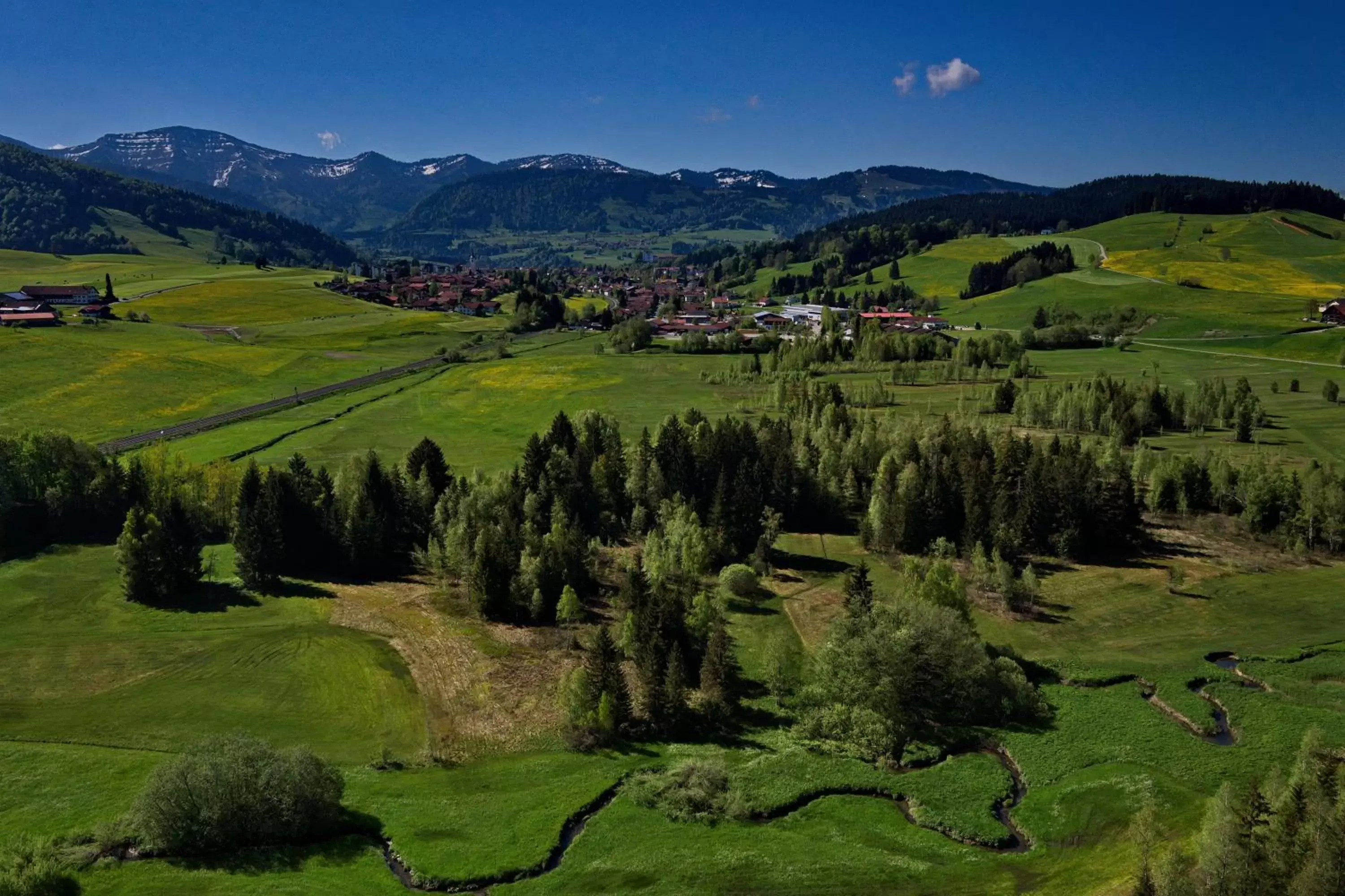 Area and facilities, Bird's-eye View in Lindner Hotel Oberstaufen Parkhotel, part of JdV by Hyatt