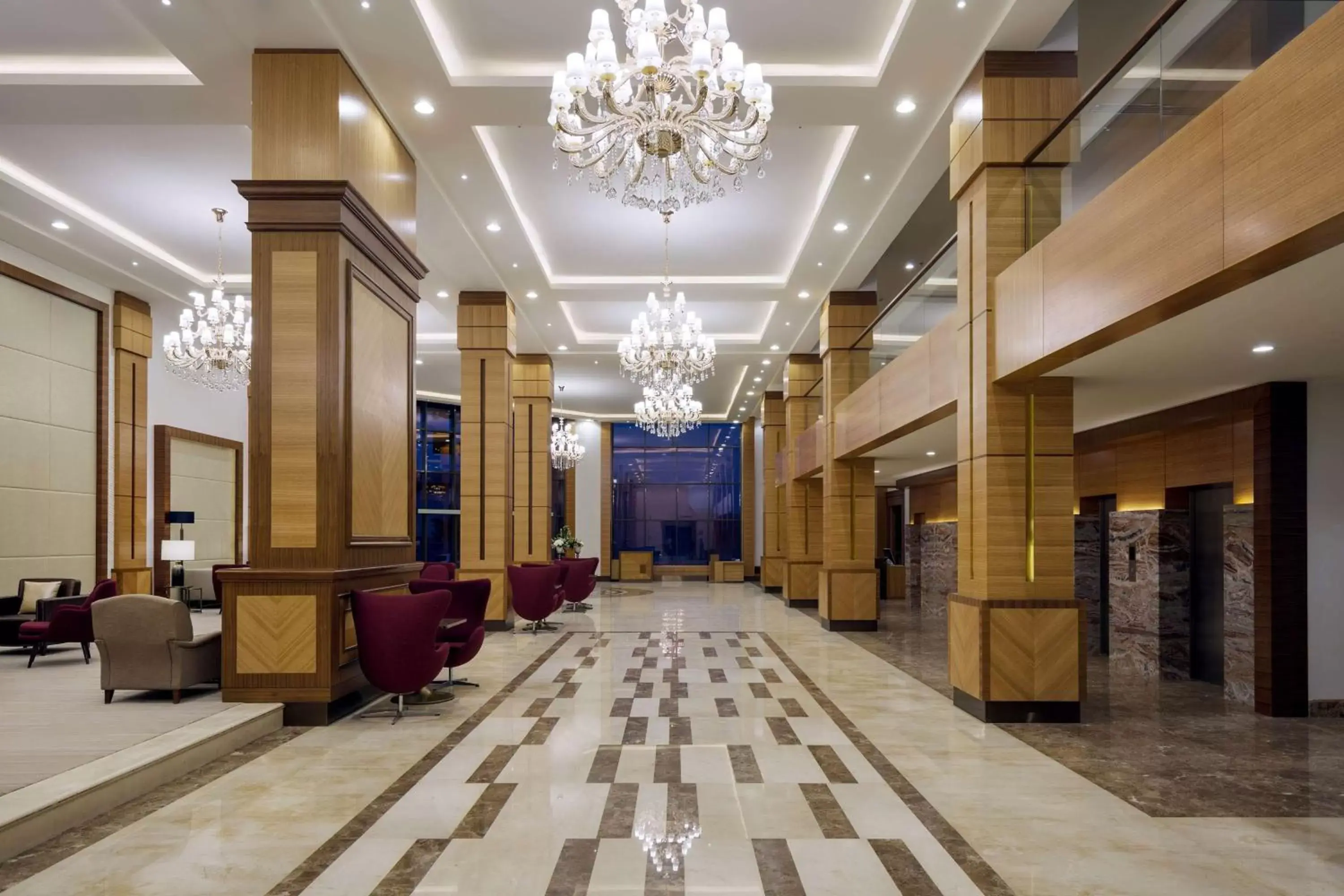 On site, Lobby/Reception in Radisson Blu Hotel, Buraidah