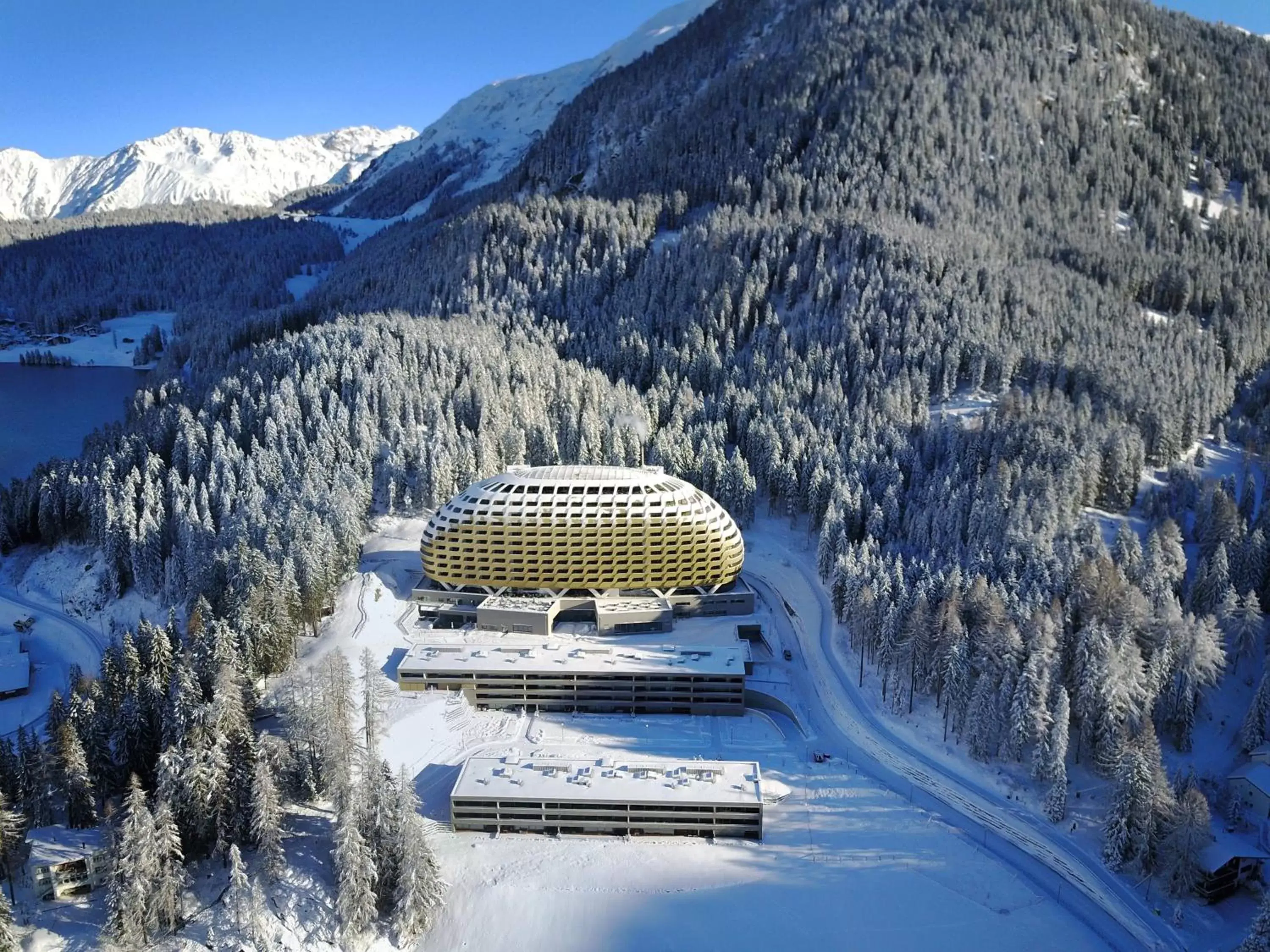 Property building, Winter in AlpenGold Hotel Davos