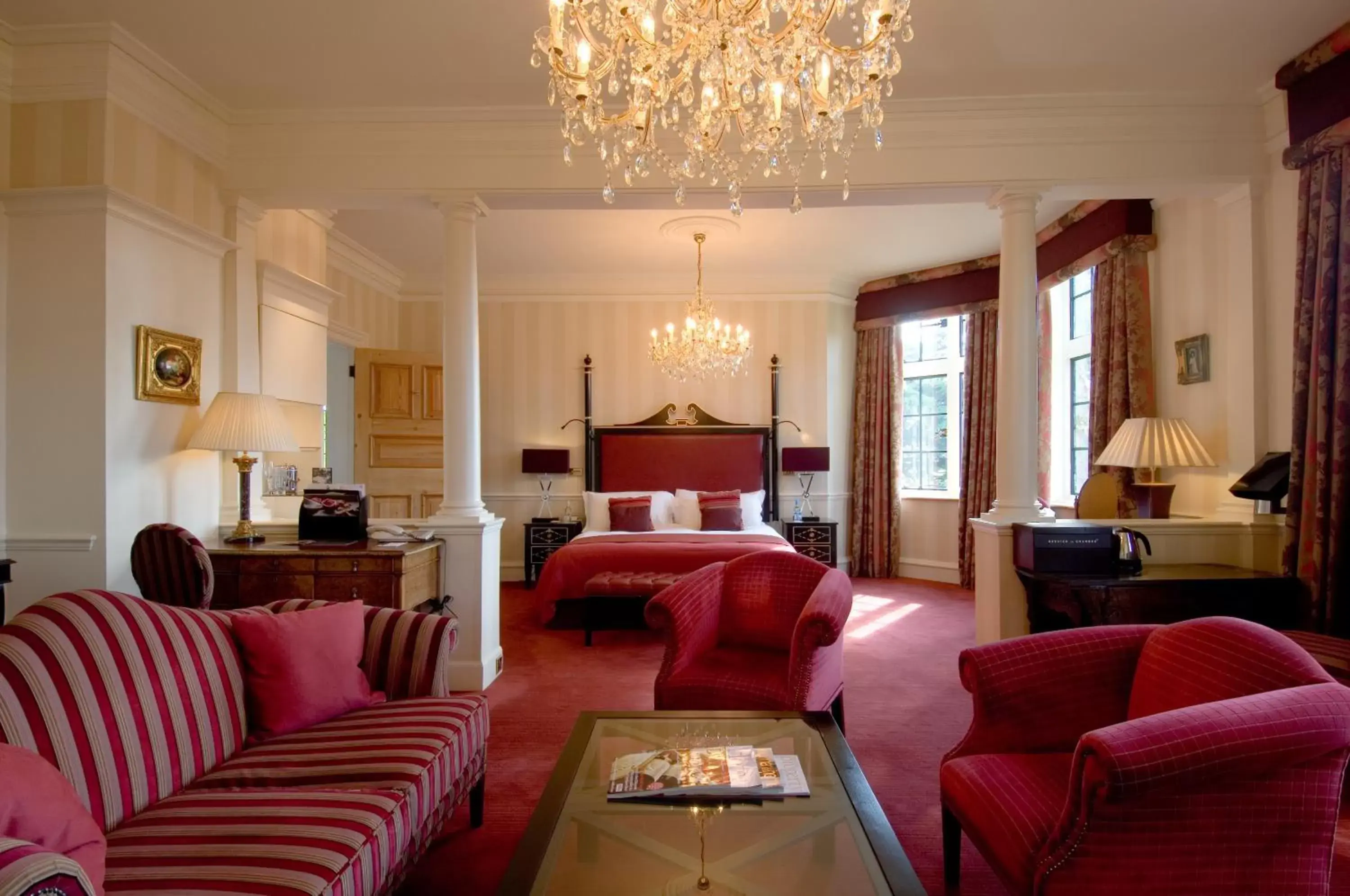 Bed, Seating Area in Pennyhill Park Hotel and Spa