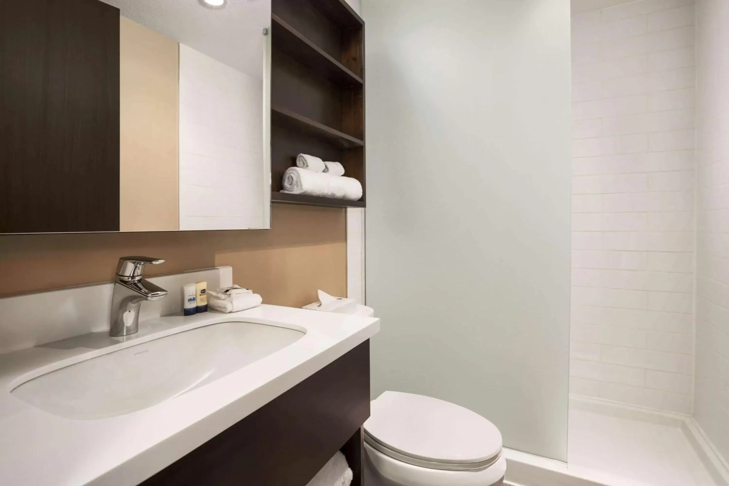 Bathroom in Microtel Inn & Suites by Wyndham Blackfalds