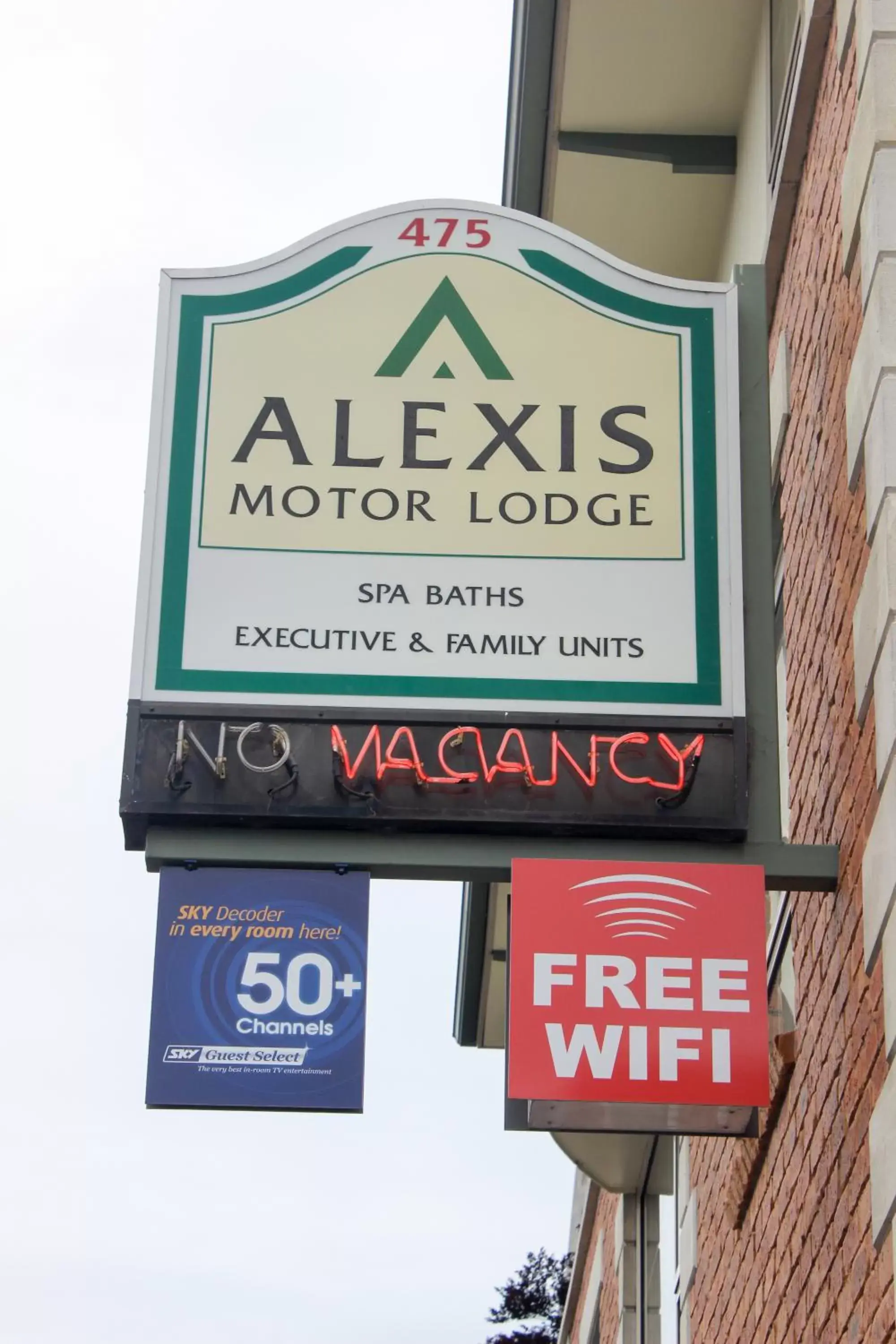 Property logo or sign in Alexis Motor Lodge