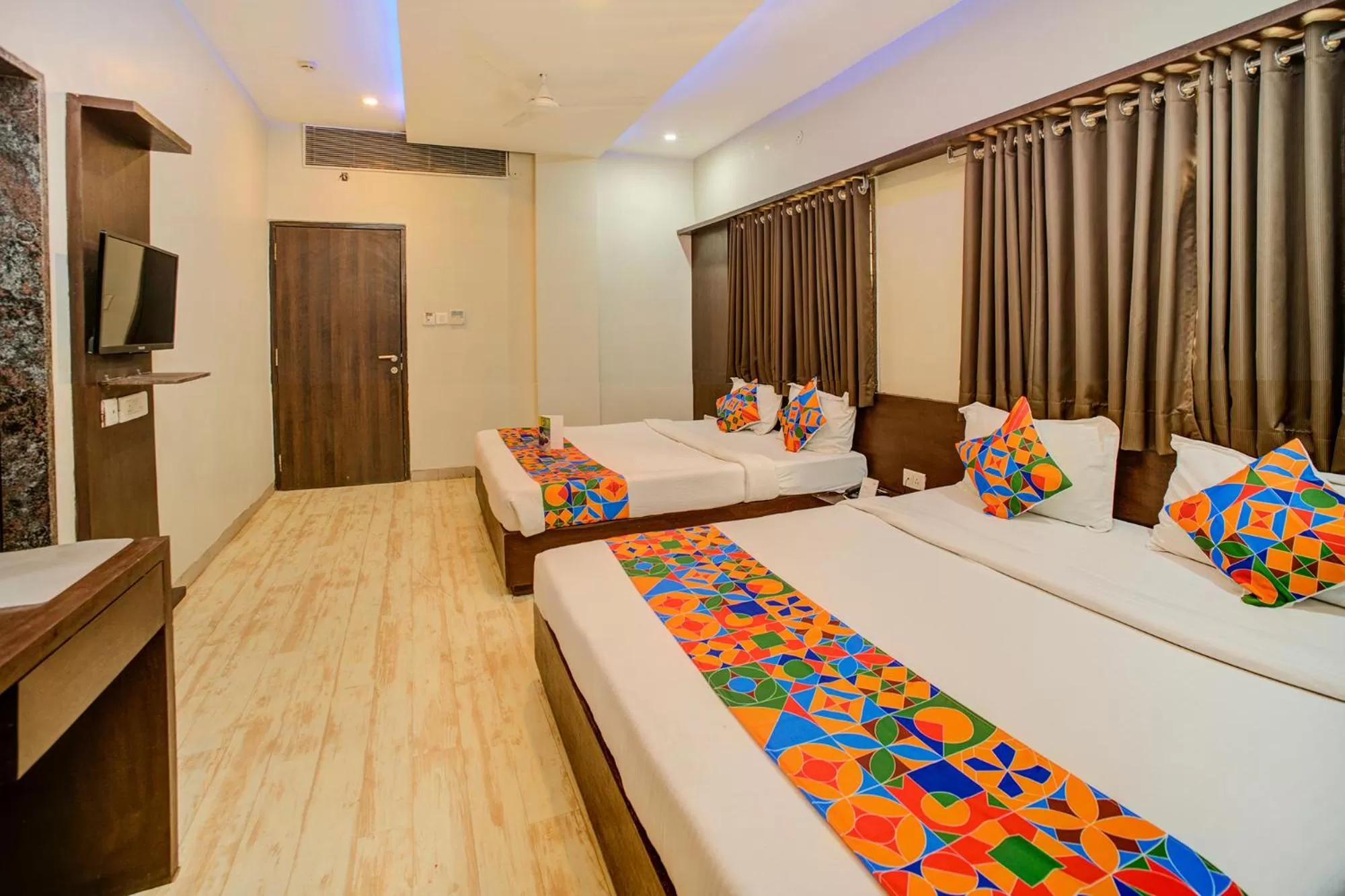 Bedroom, Bed in FabHotel Bee Town