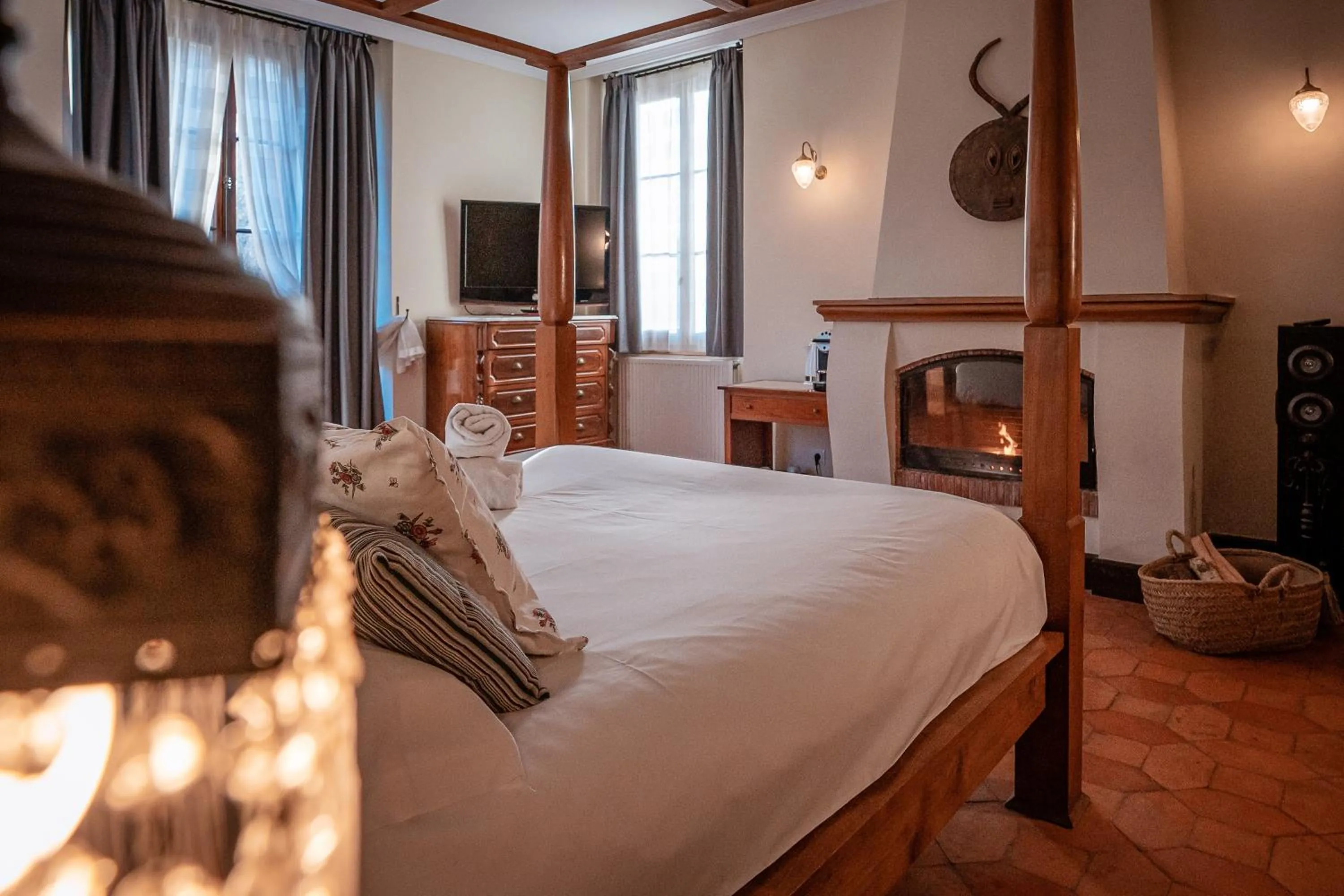 Bed in Hotel Mas de Xaxas