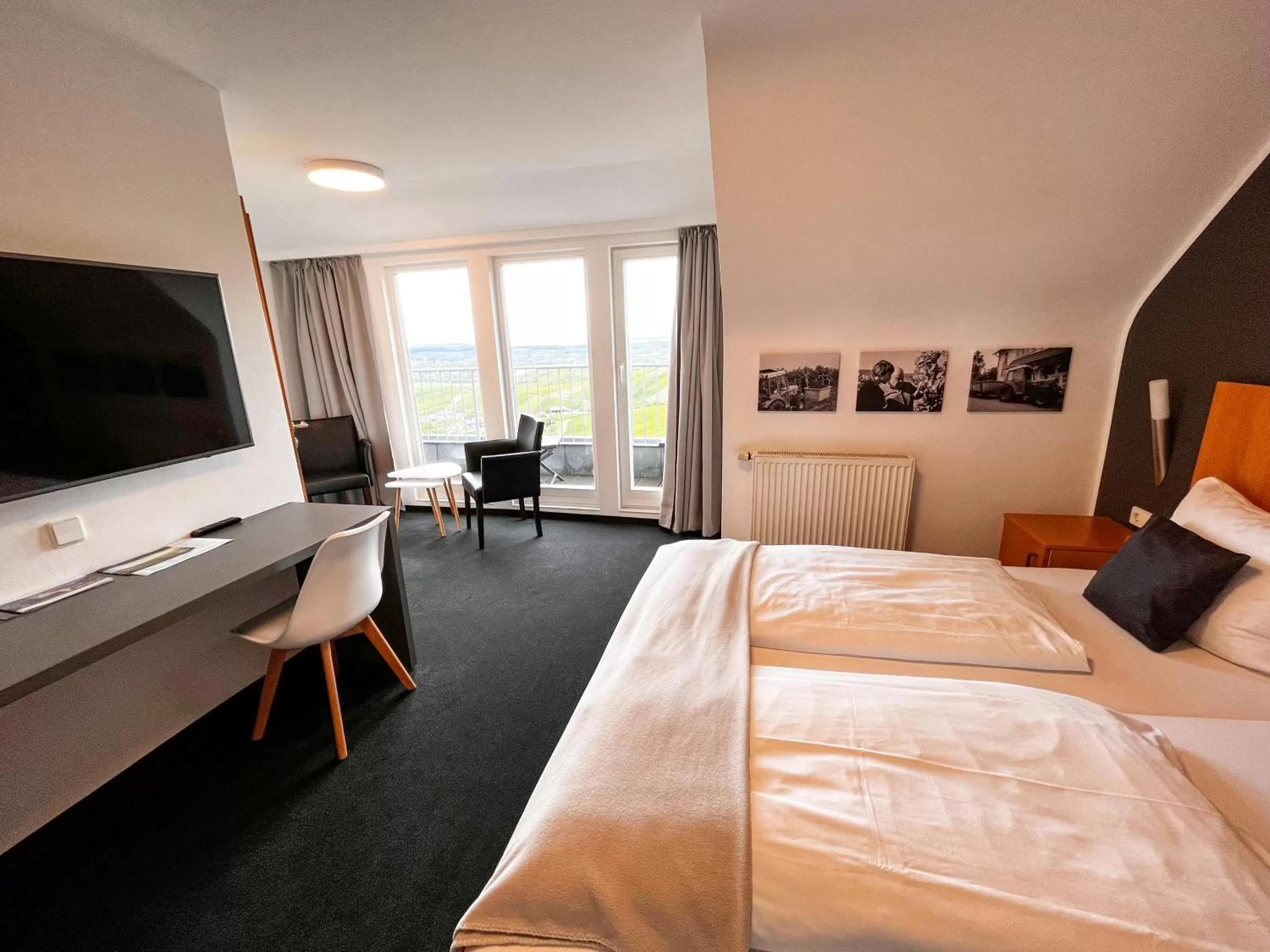 View (from property/room), Bed in Landhaus Hohly