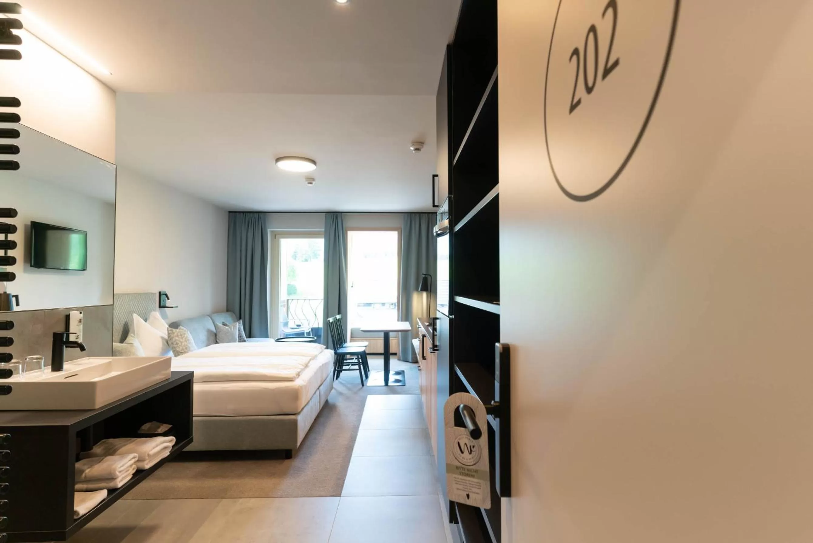 Bed in Apart & Suiten Hotel WEIDEN