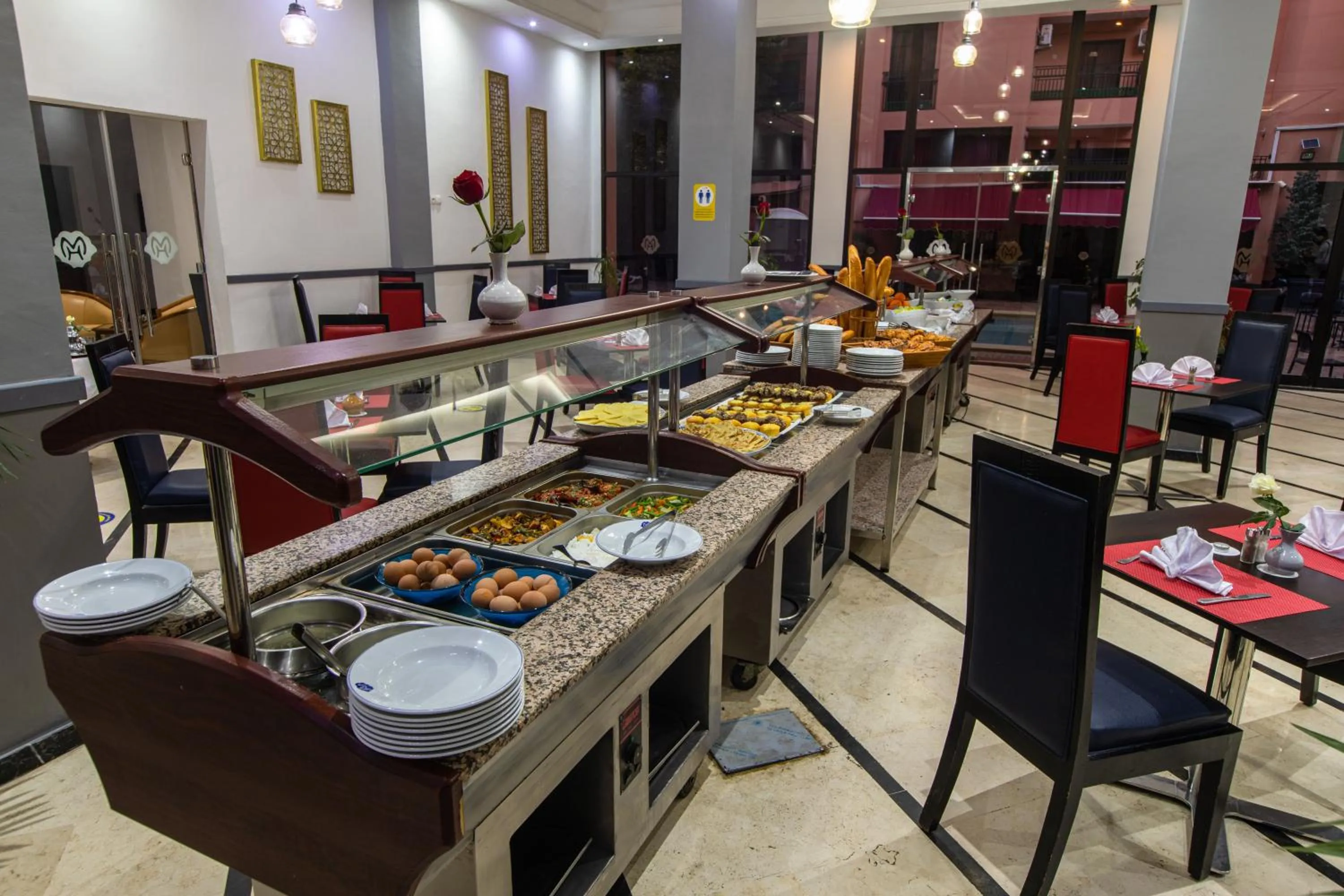 Continental breakfast in Hotel Meriem Marrakech