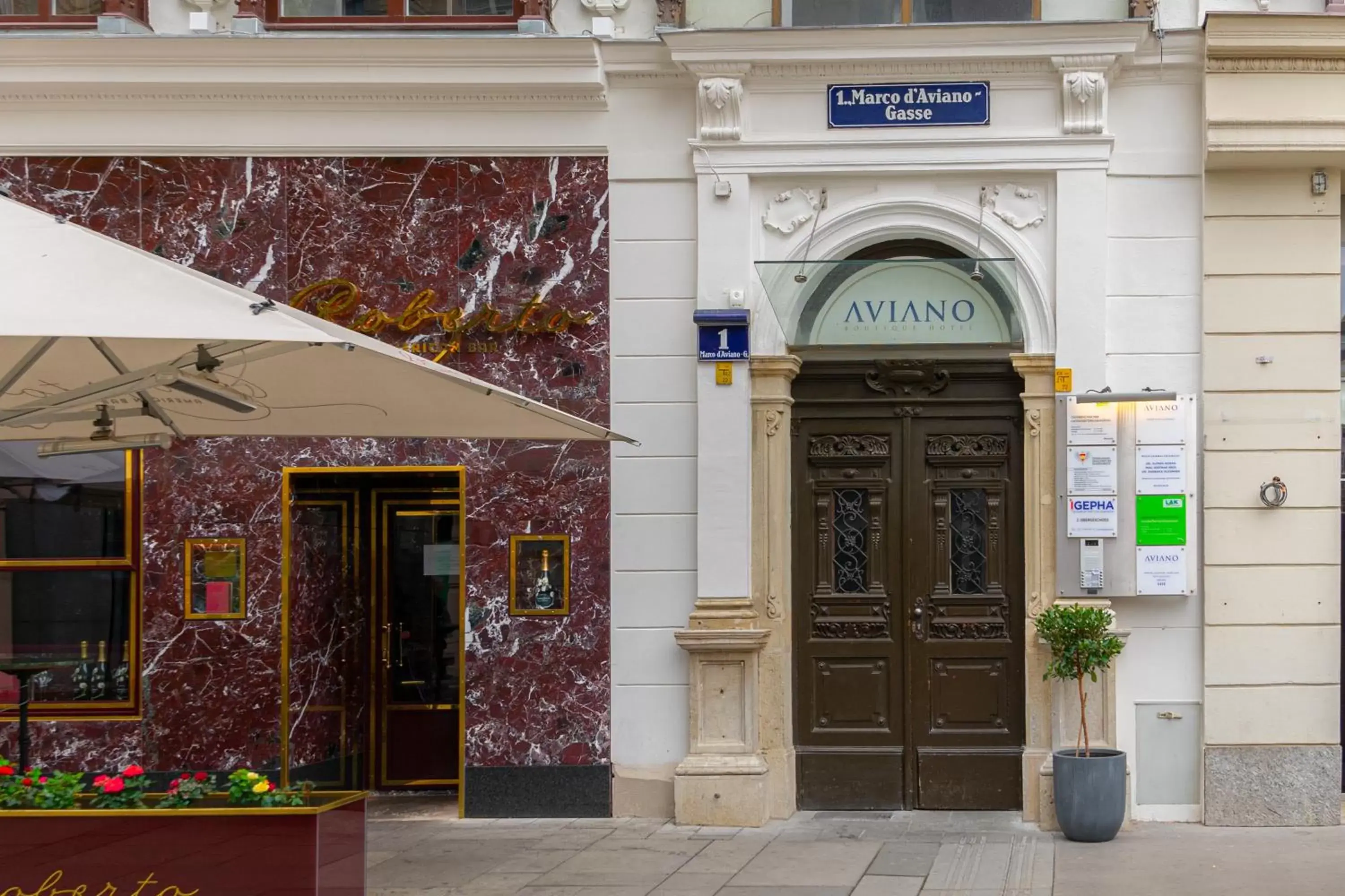 Facade/entrance in Aviano Boutiquehotel