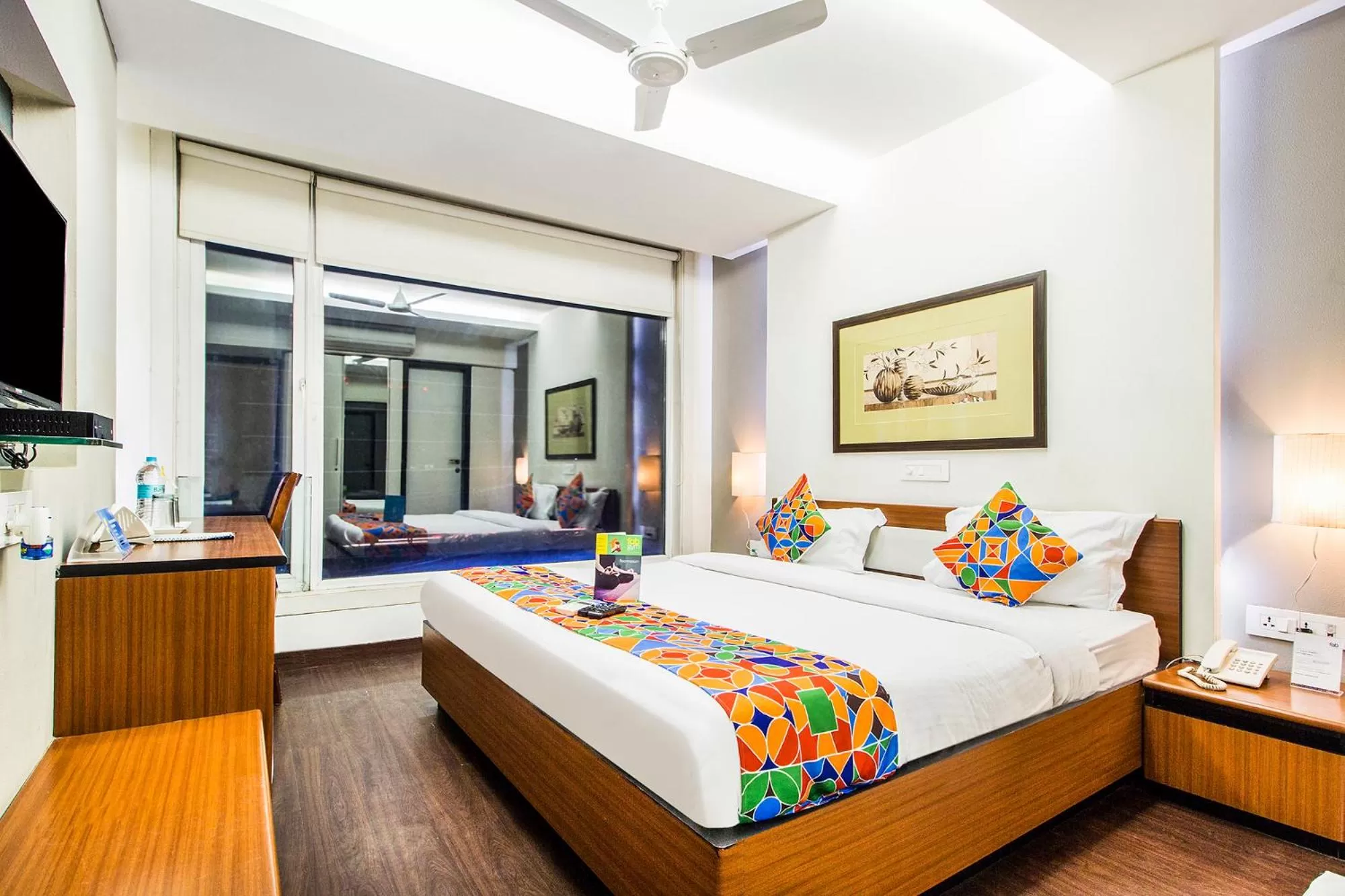 Bed in FabHotel Prime Avenue