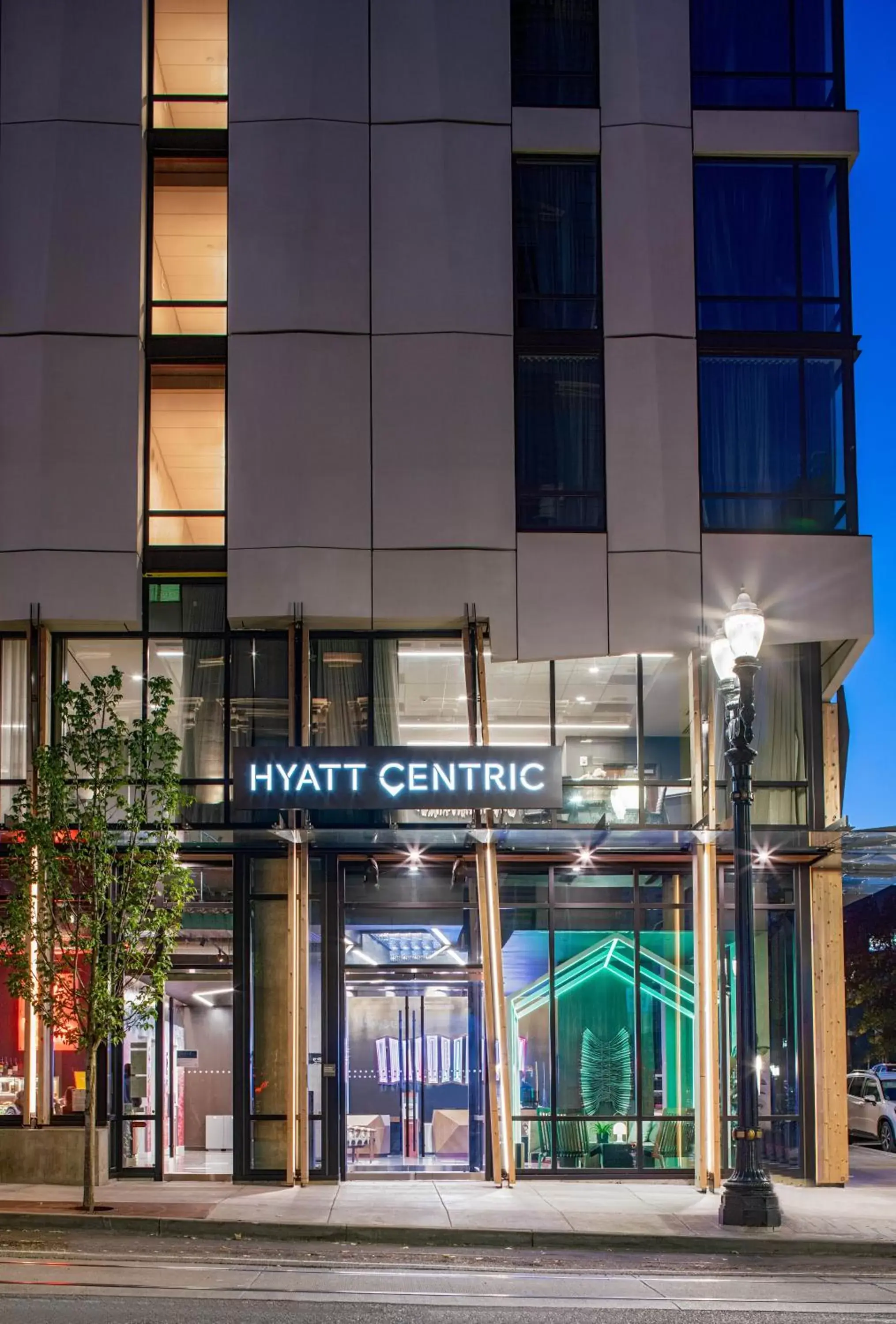 Property building in Hyatt Centric Downtown Portland Property building in Hyatt Centric Downtown Portland