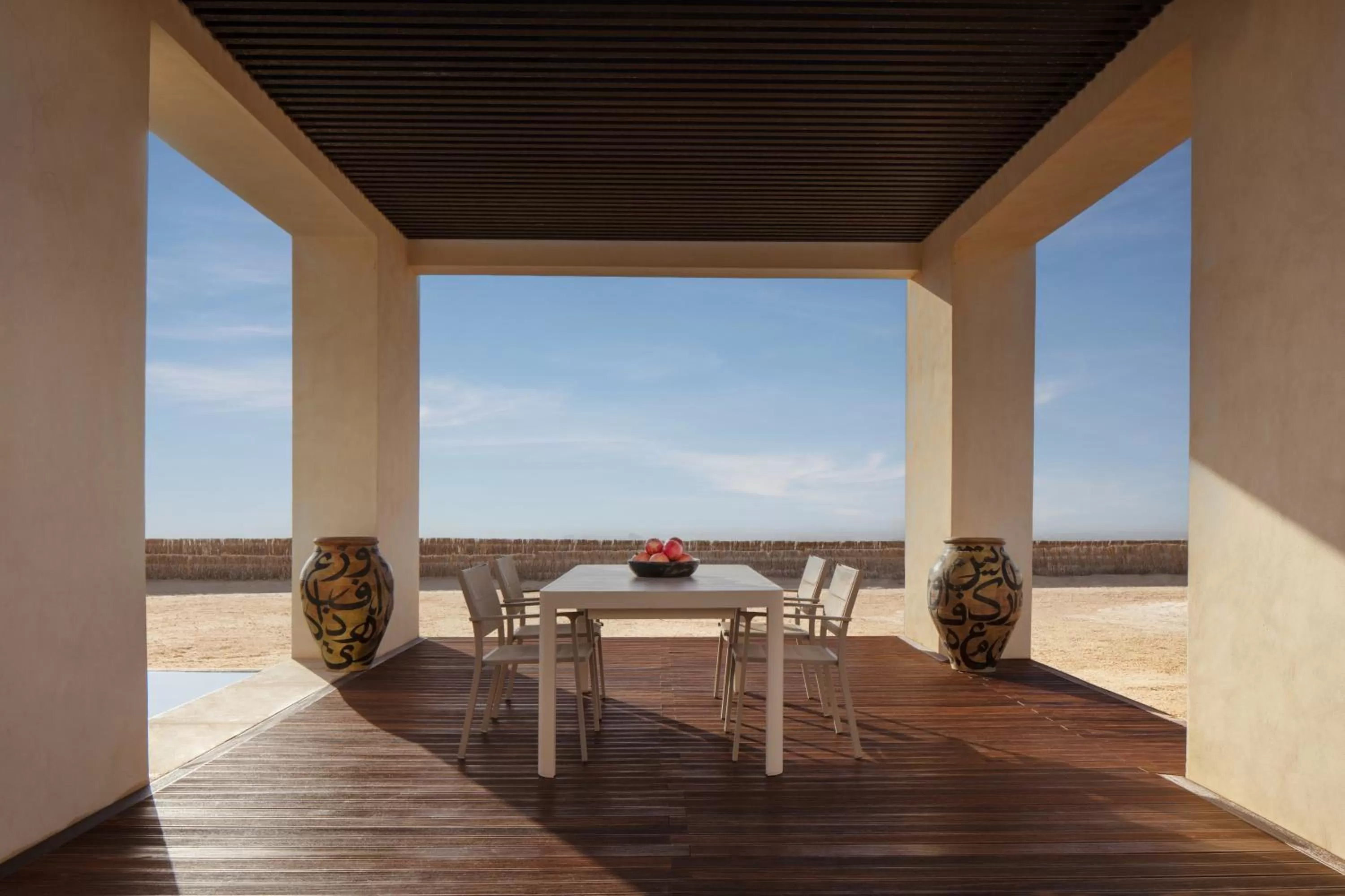 Patio in Anantara Sahara-Tozeur Resort & Villas