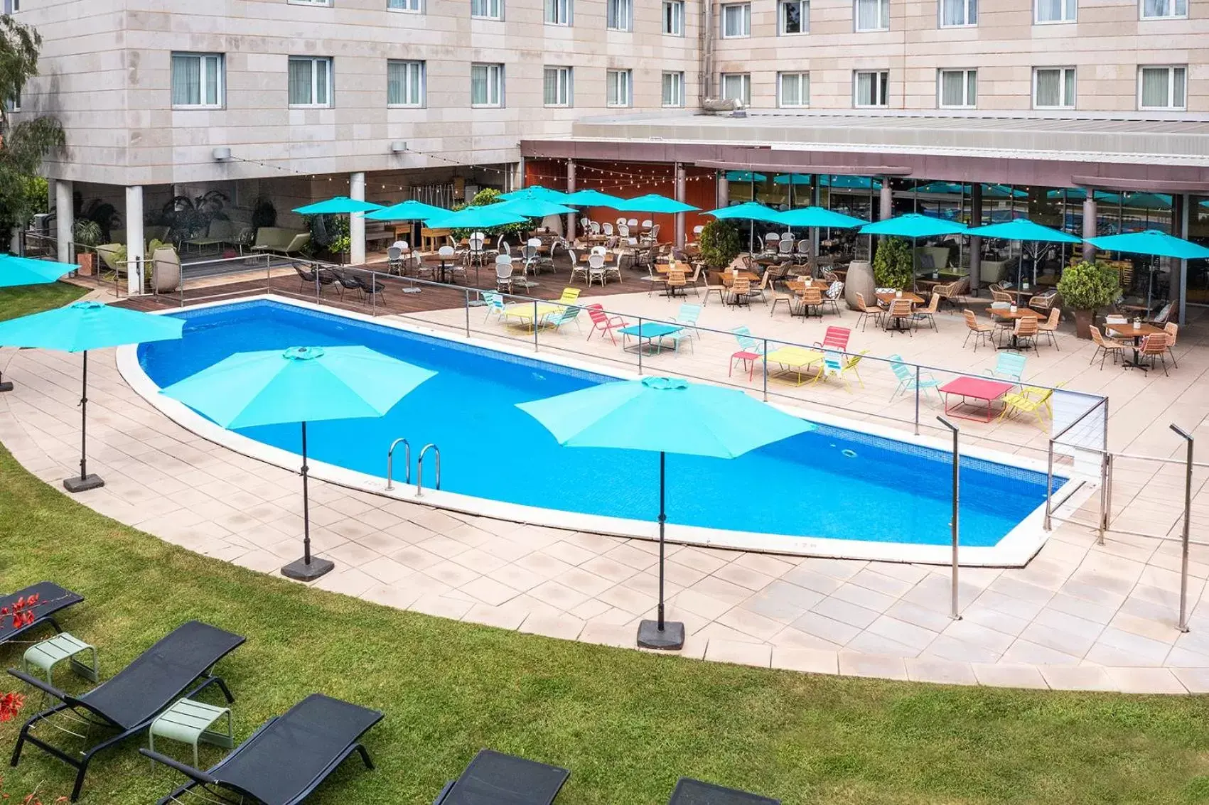 Property building, Swimming Pool in Novotel Barcelona Cornellà