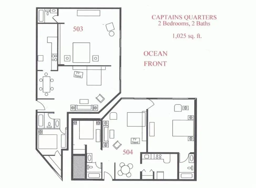 Floor Plan in Sea Club IV Resort