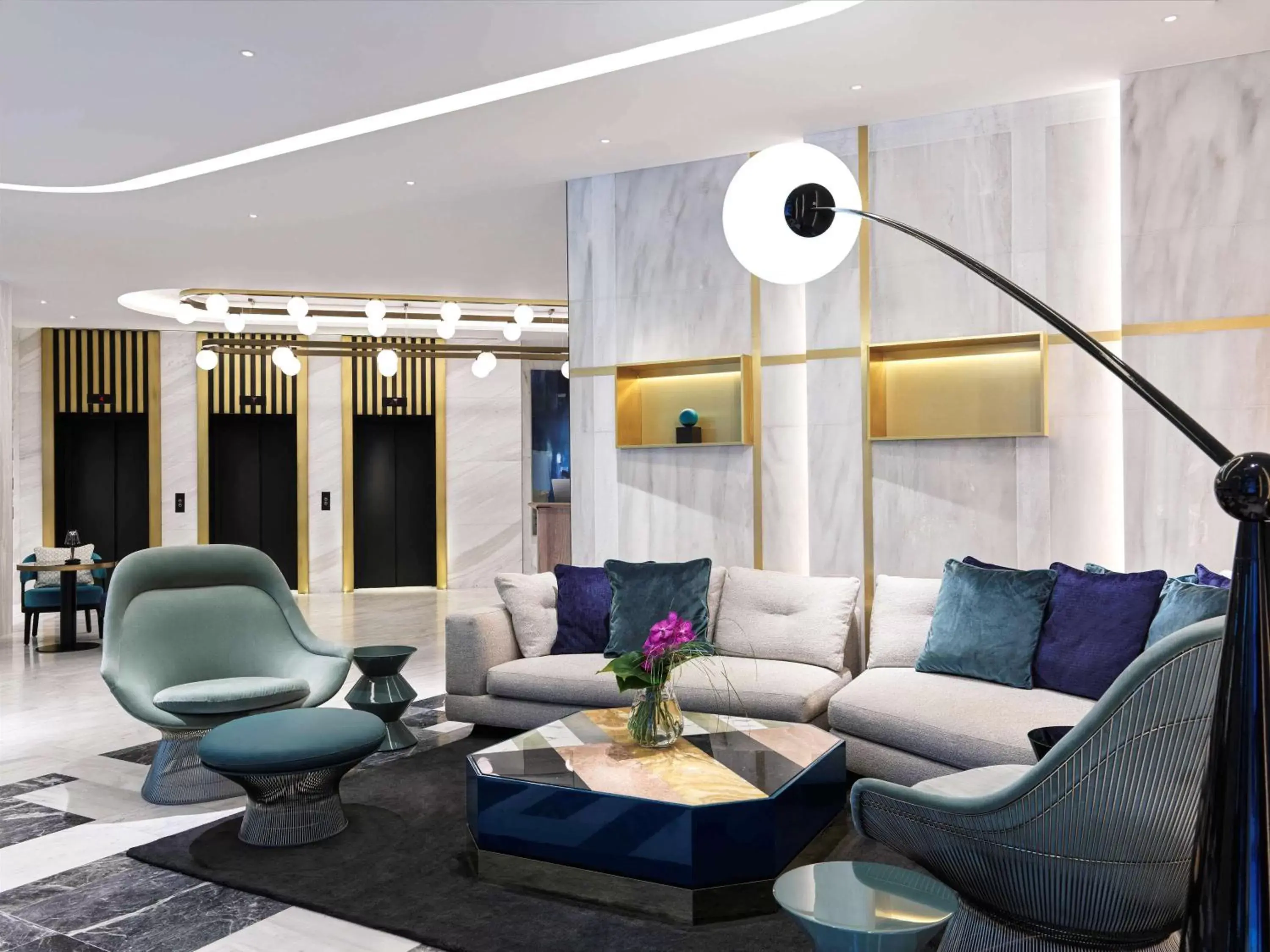 Lounge or bar, Lobby/Reception in Athens Capital Center Hotel - MGallery Collection