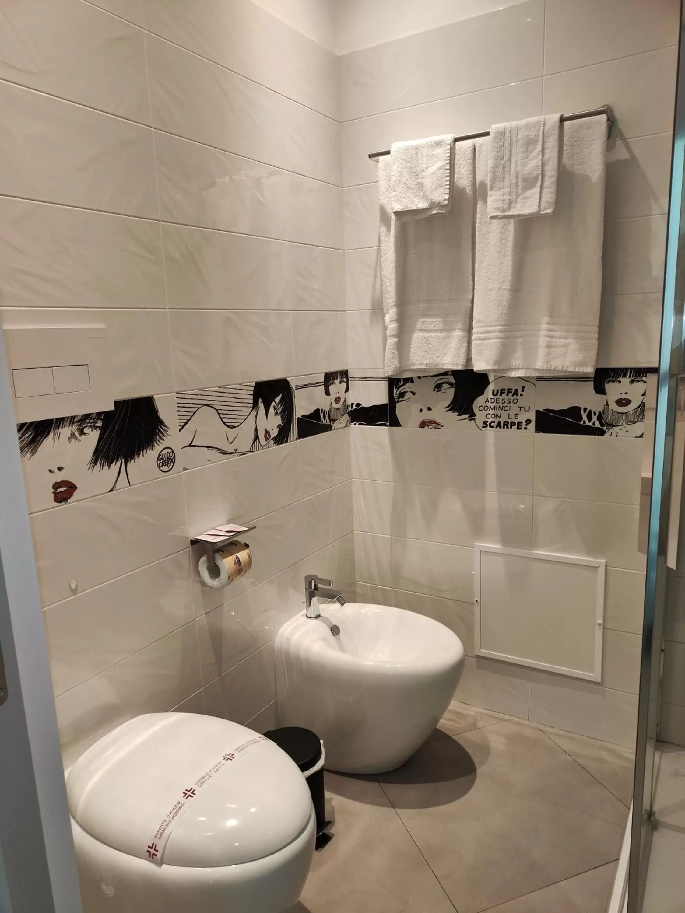 Shower, Bathroom in San Francesco Rooms and Apartment with Terrace in Palermo