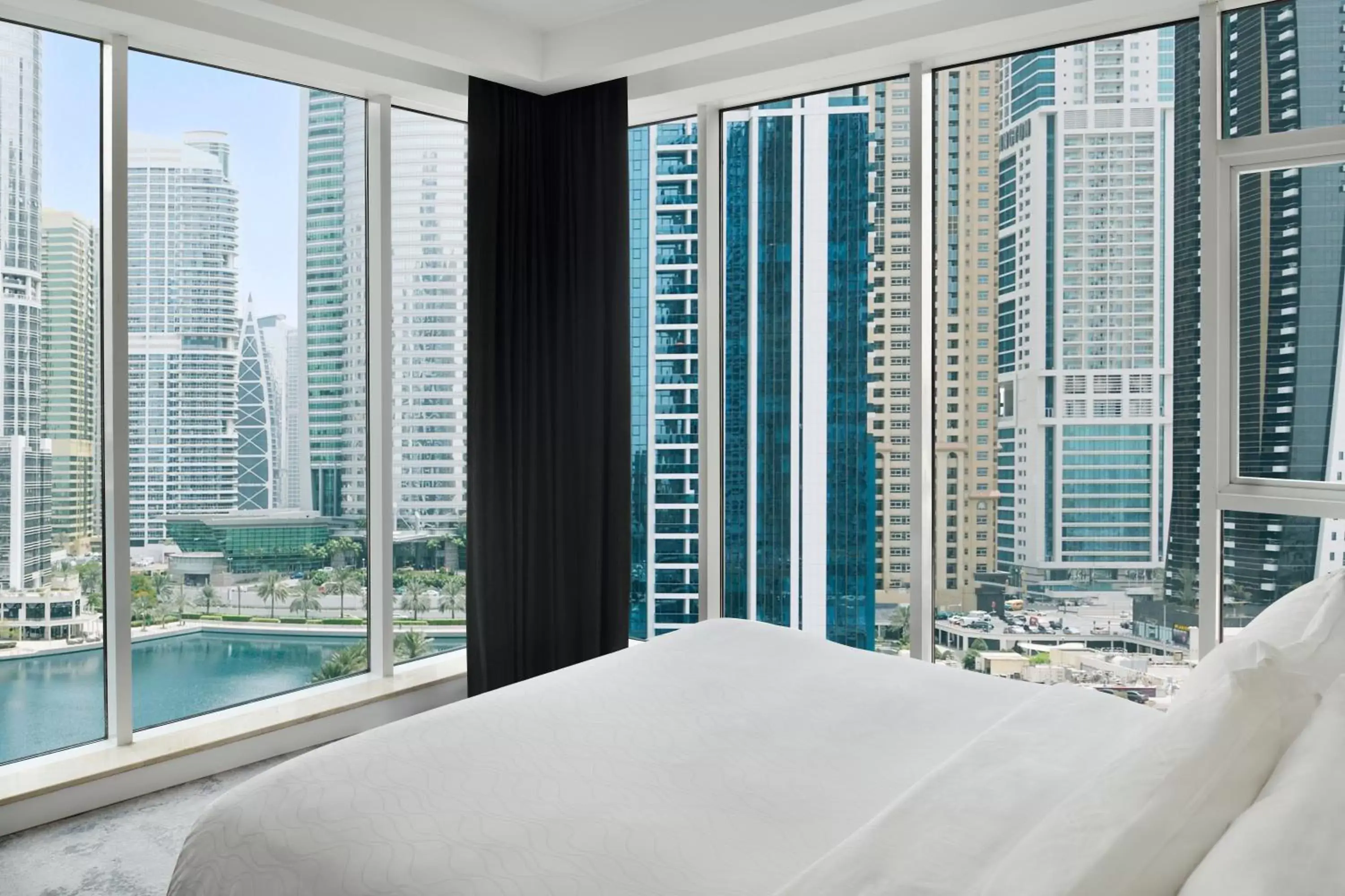 Bedroom in Mövenpick Hotel Jumeirah Lakes Towers Dubai