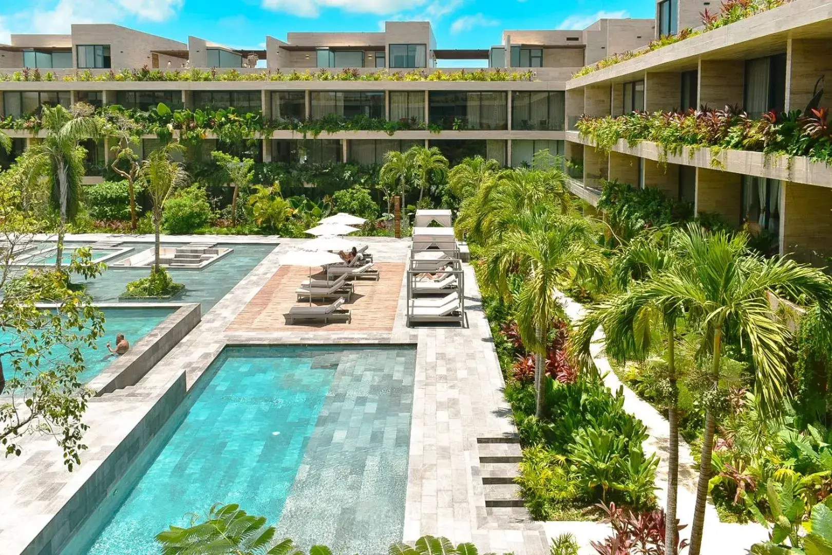 Pool View in MISTIQ Tulum Luxury Apartments