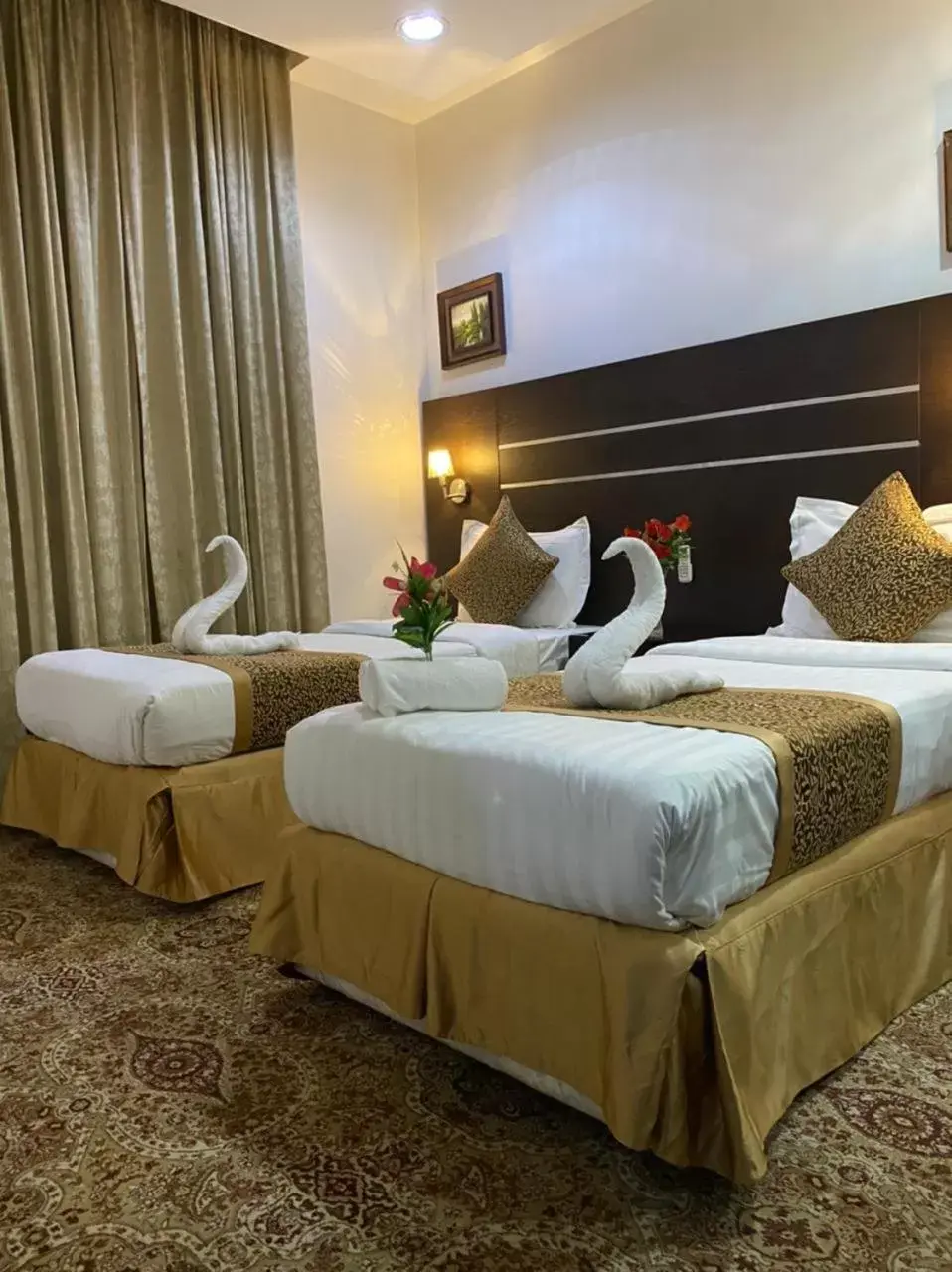Bed in Rest Night Hotel Suites- - AL Nafal