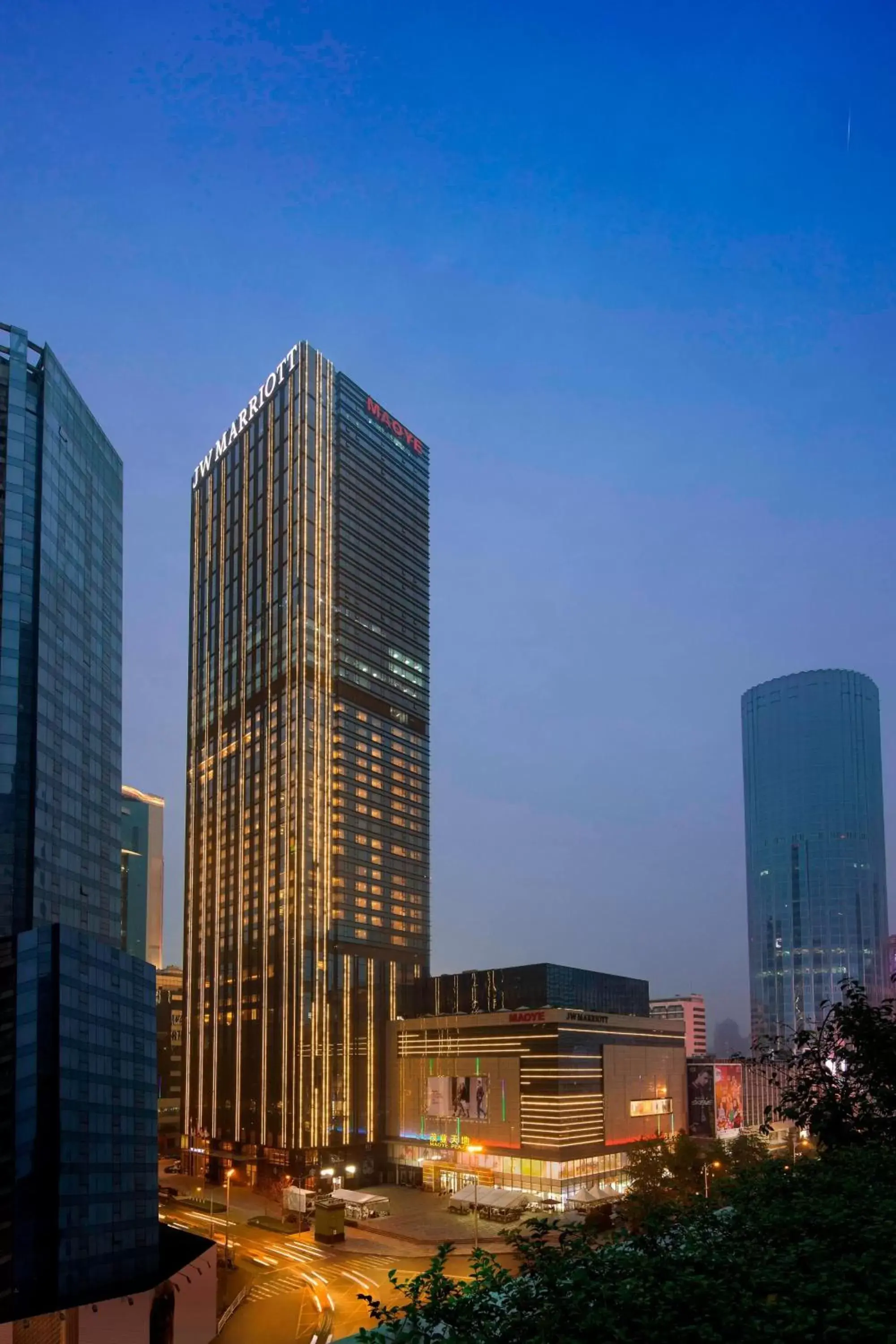 Property building in JW Marriott Hotel Chengdu