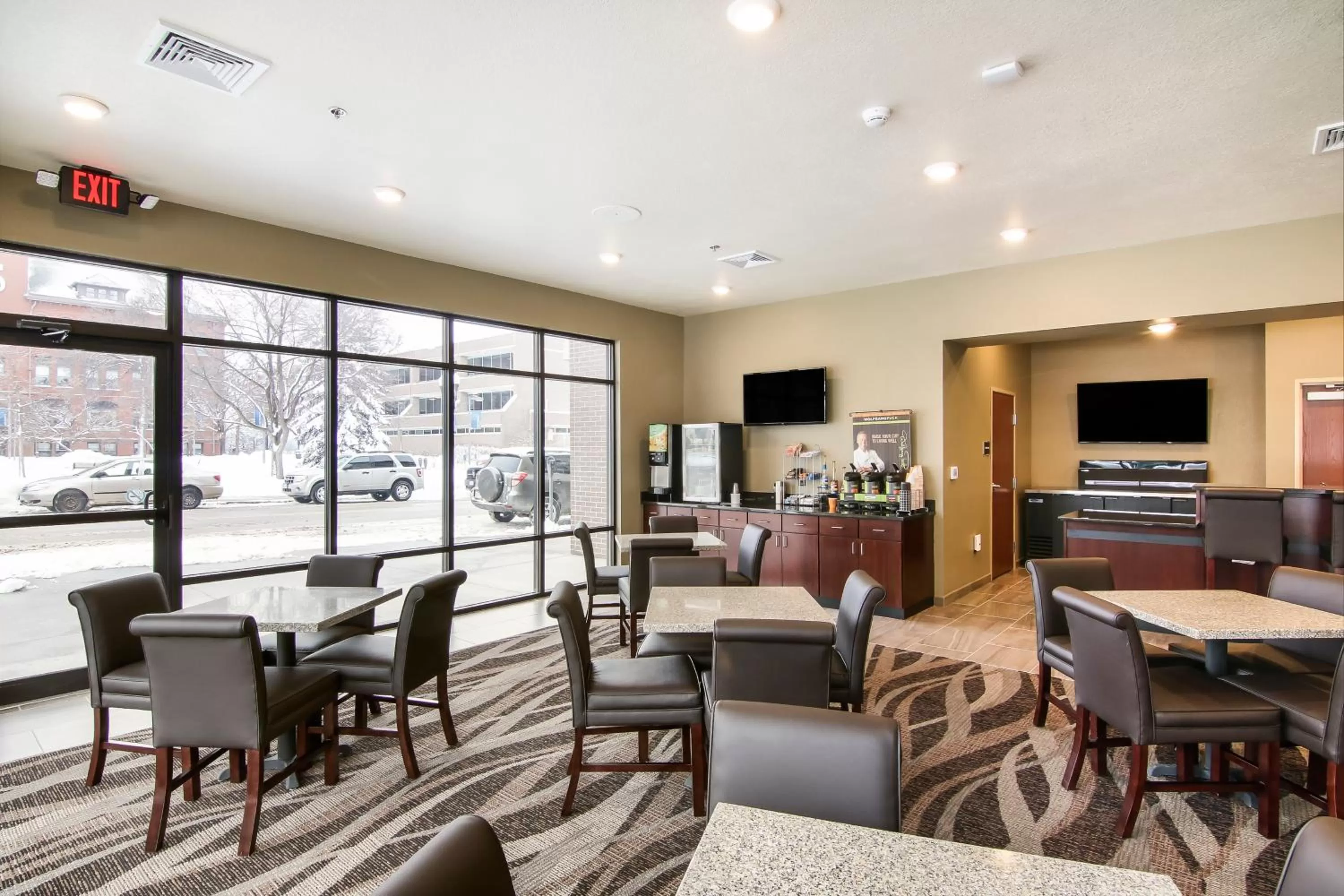 Buffet breakfast in Cobblestone Inn & Suites - Menomonie/UW-Stout