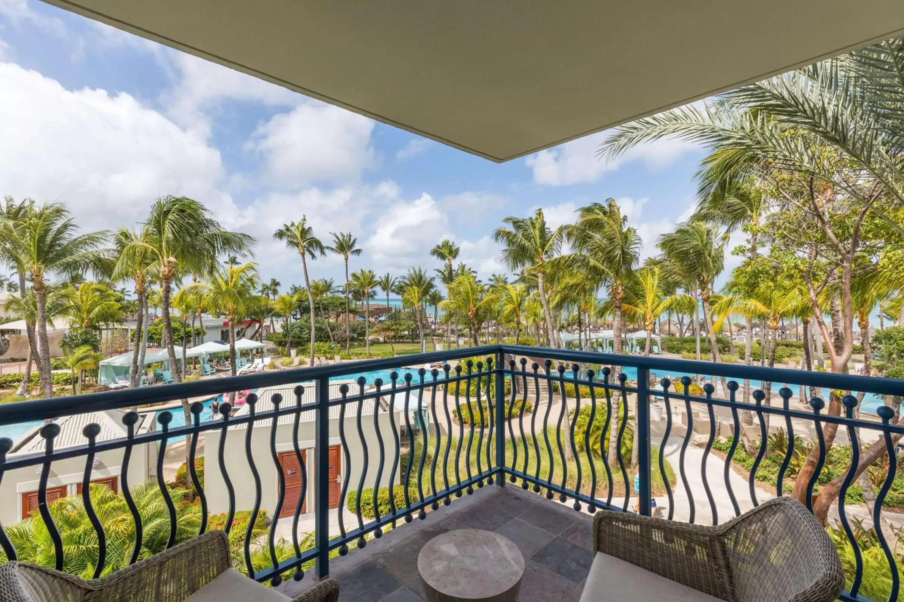 View (from property/room), Balcony/Terrace in Hilton Aruba Caribbean Resort & Casino