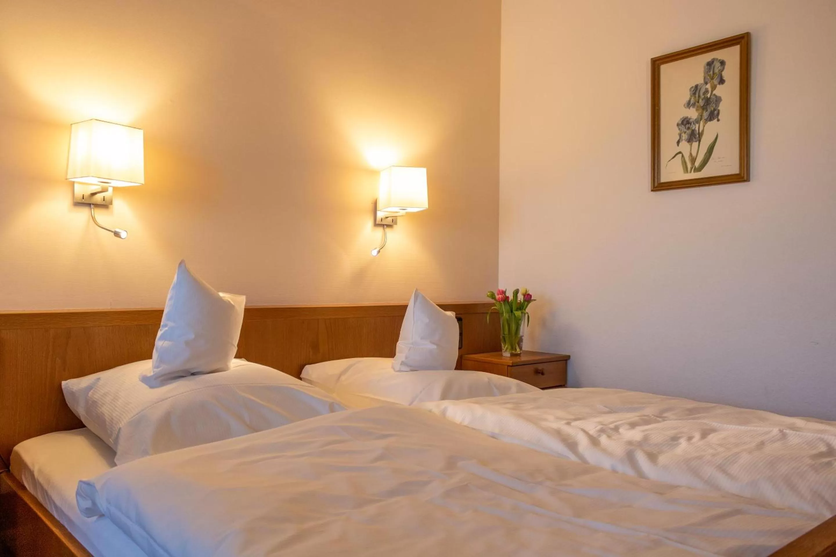 Photo of the whole room, Bed in Landgasthof Hotel Hirsch