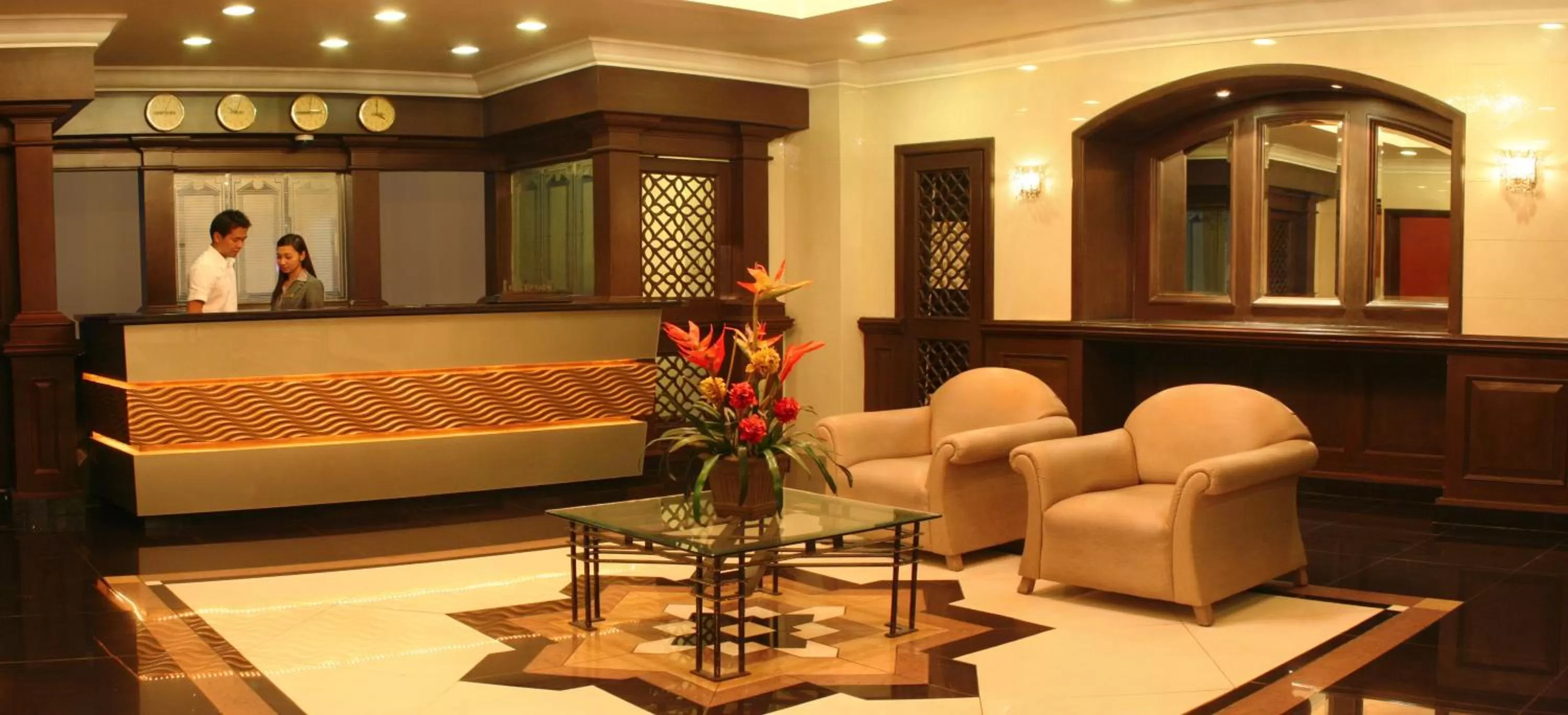 Lobby or reception in Riviera Mansion Hotel