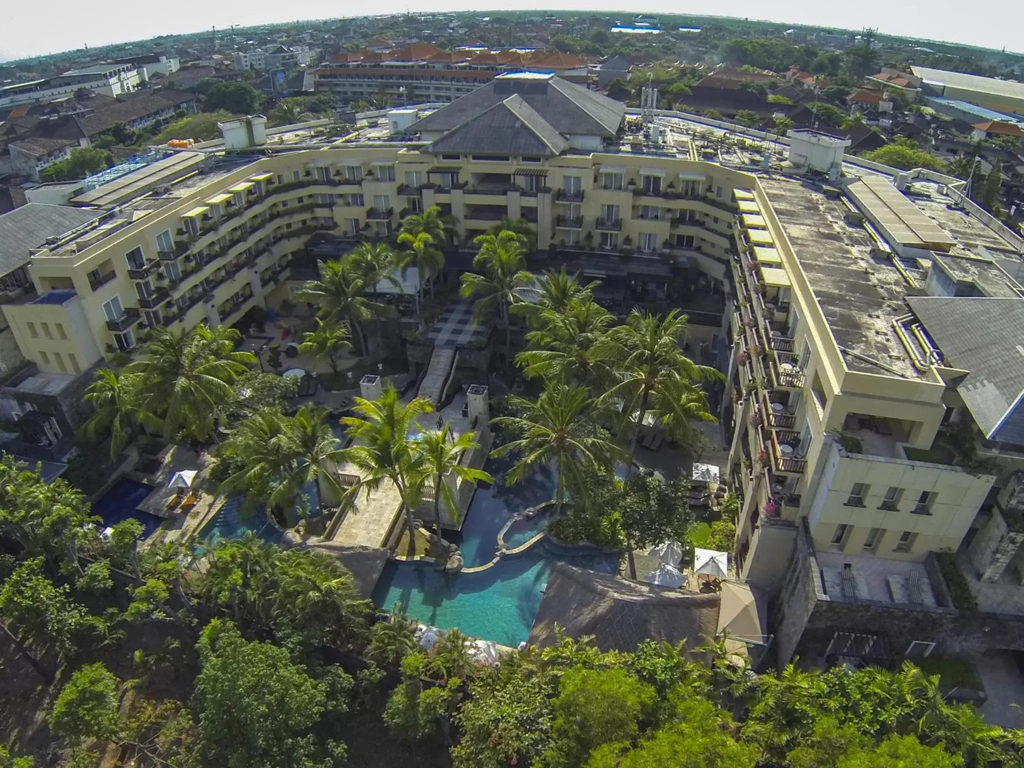 Bird's eye view, Bird's-eye View in Kuta Paradiso Hotel