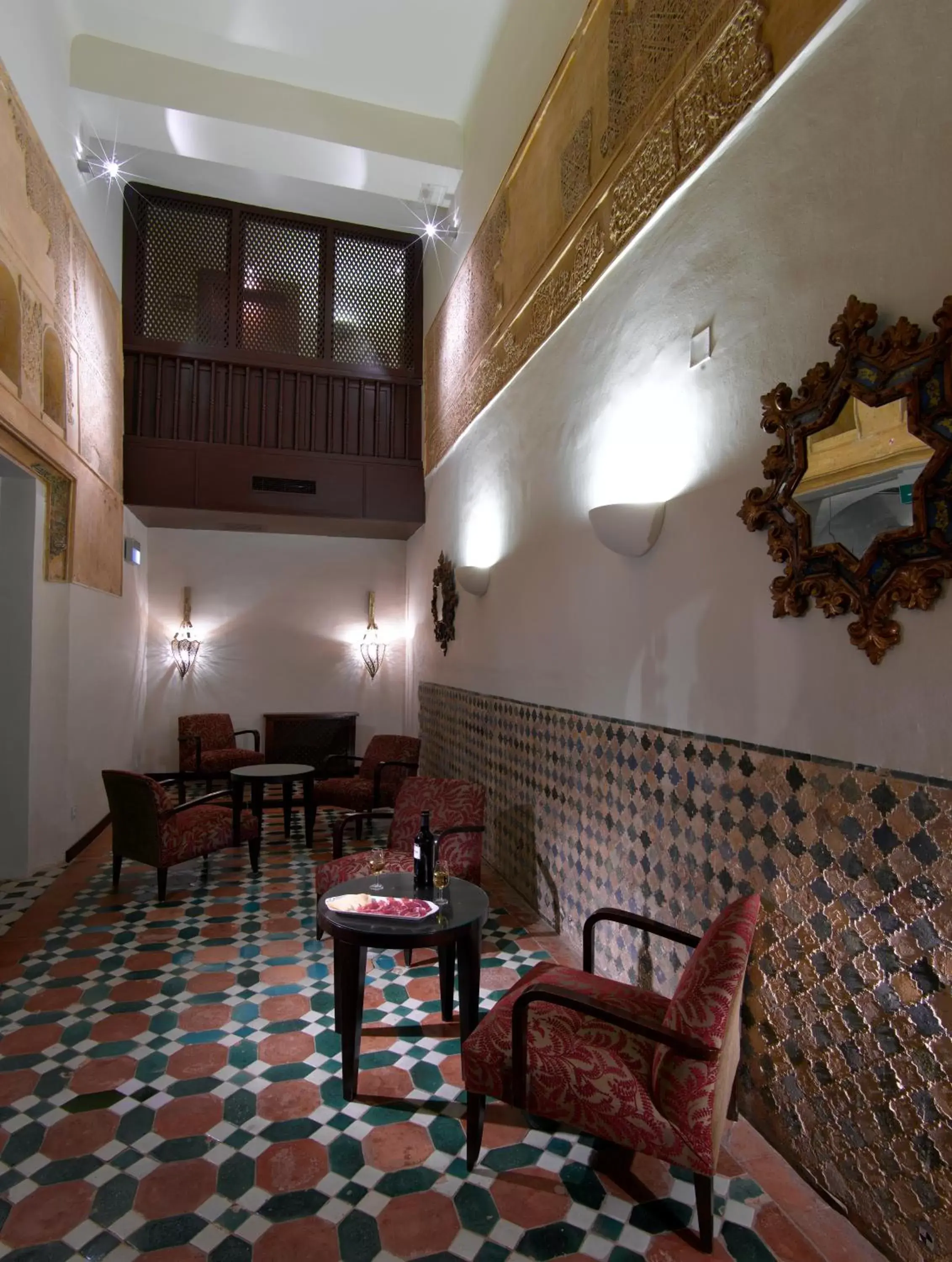 Decorative detail, Seating Area in Parador de Granada