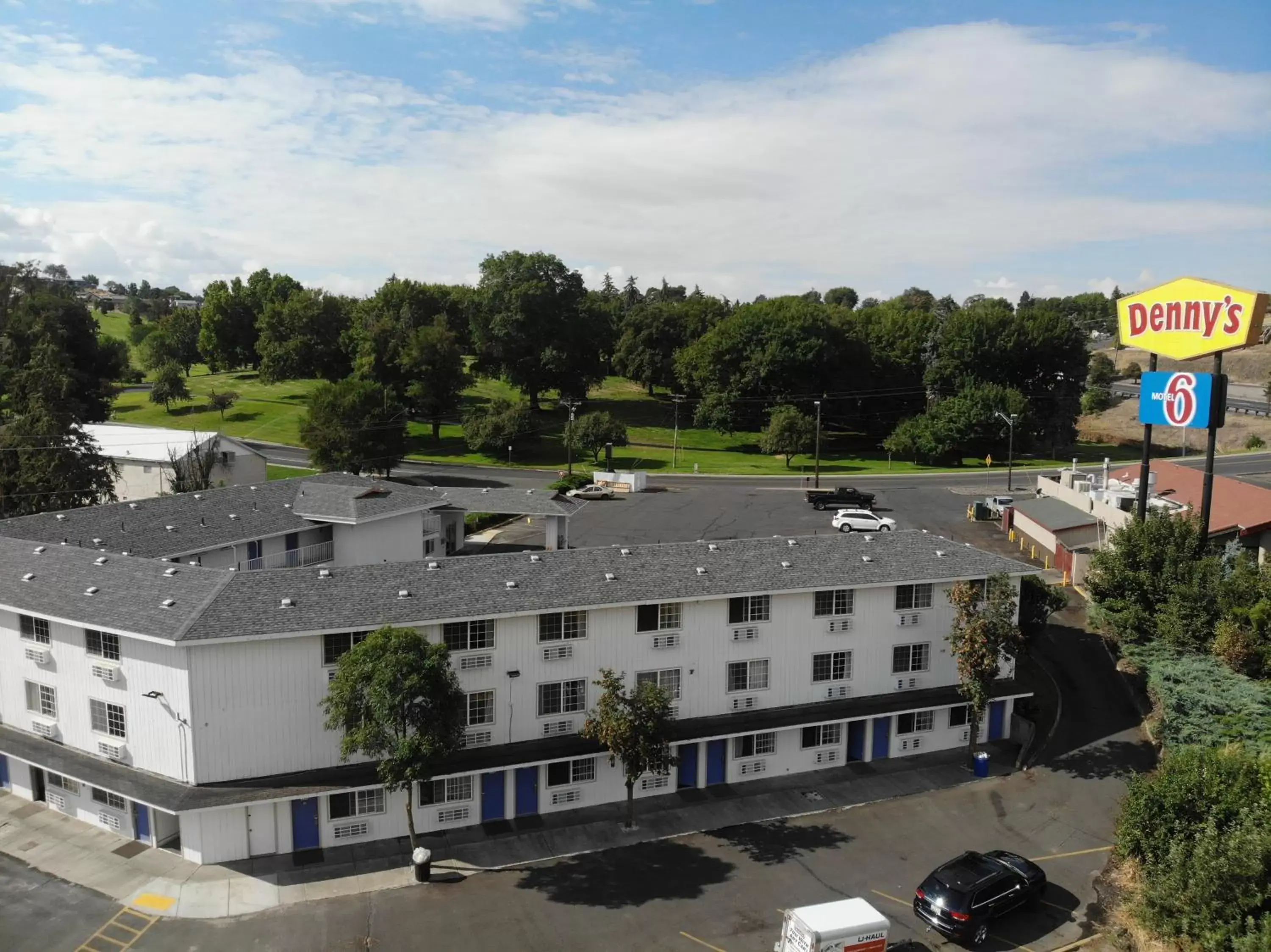 Bird's eye view in Motel 6 Pendleton, OR - West