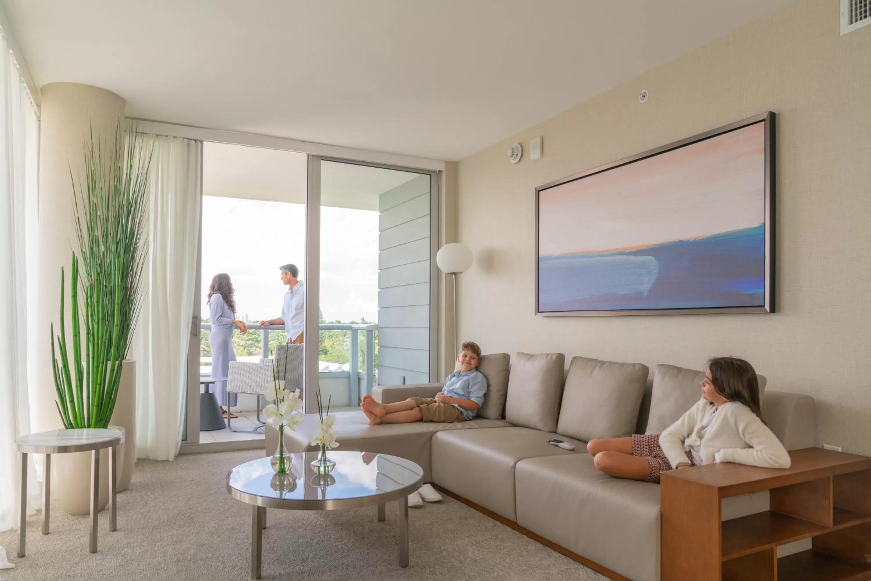 Living room in The Altair Bay Harbor Hotel