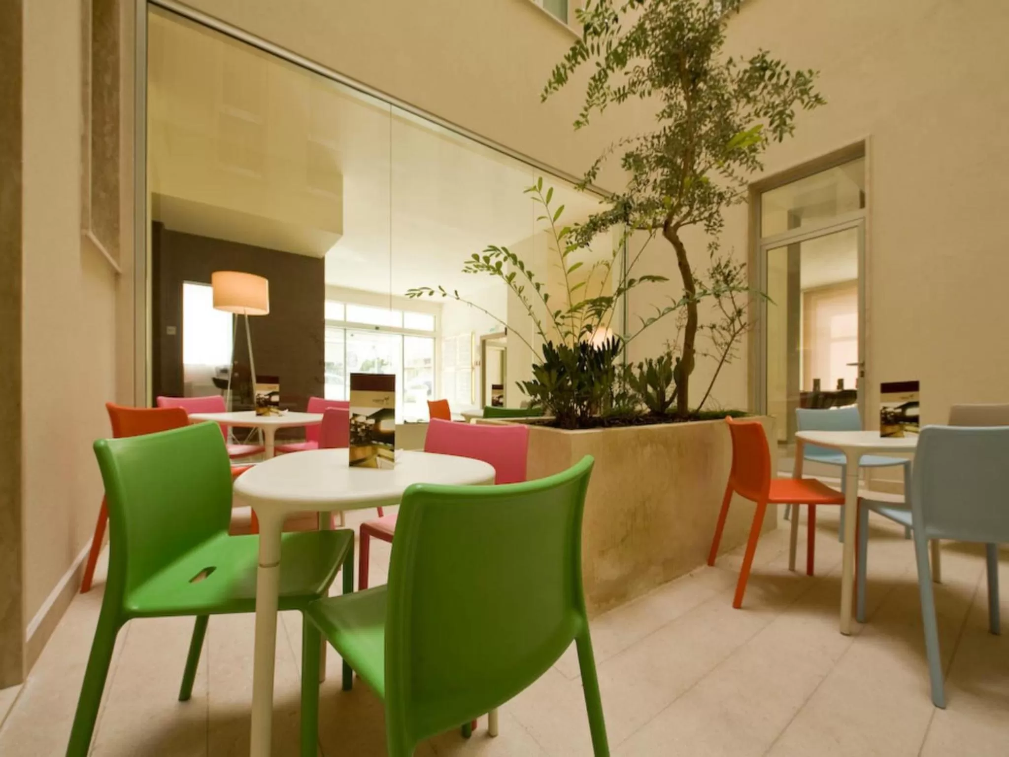 Inner courtyard view in Eos Hotel