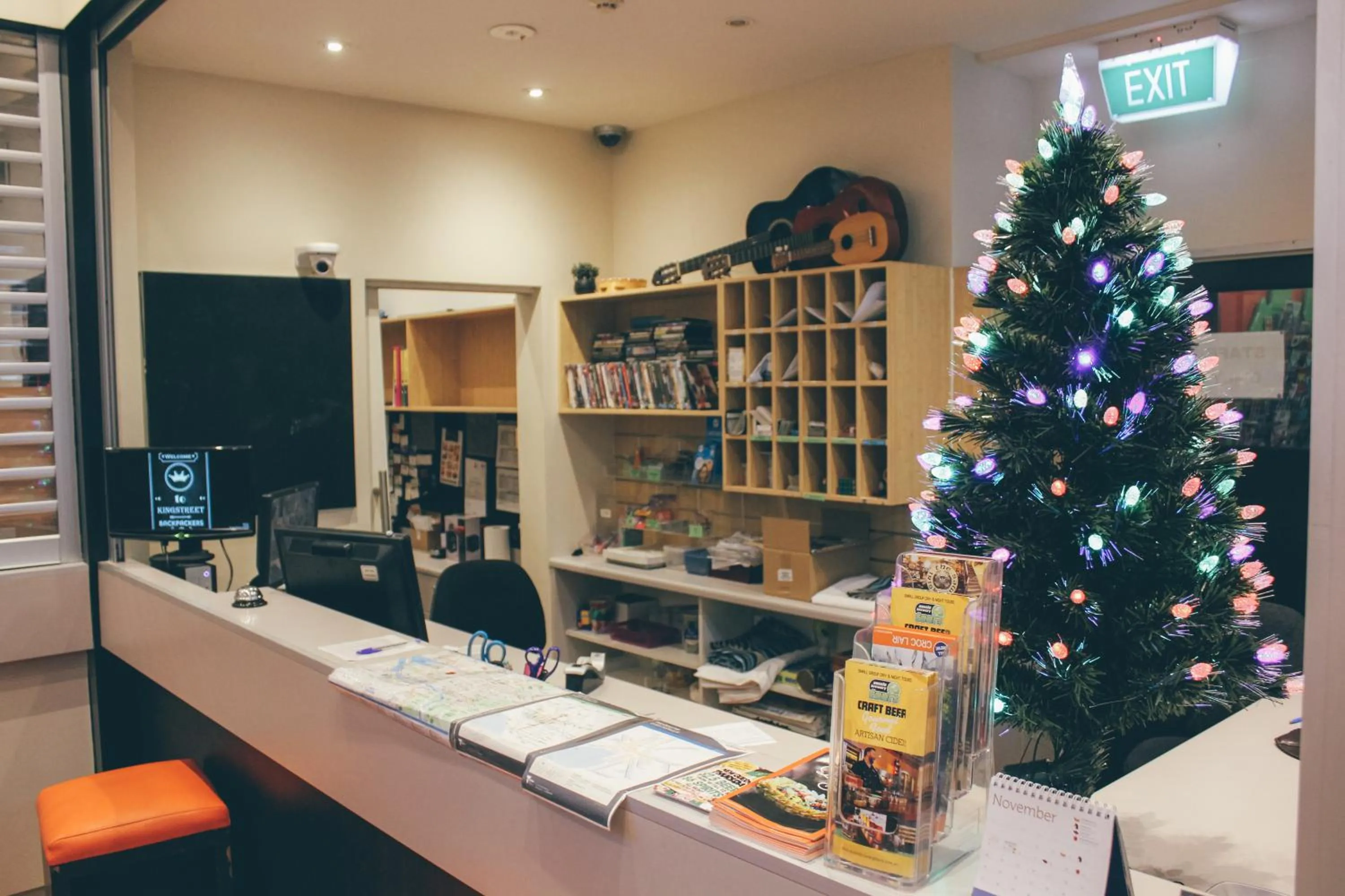 Lobby or reception in Melbourne City Backpackers