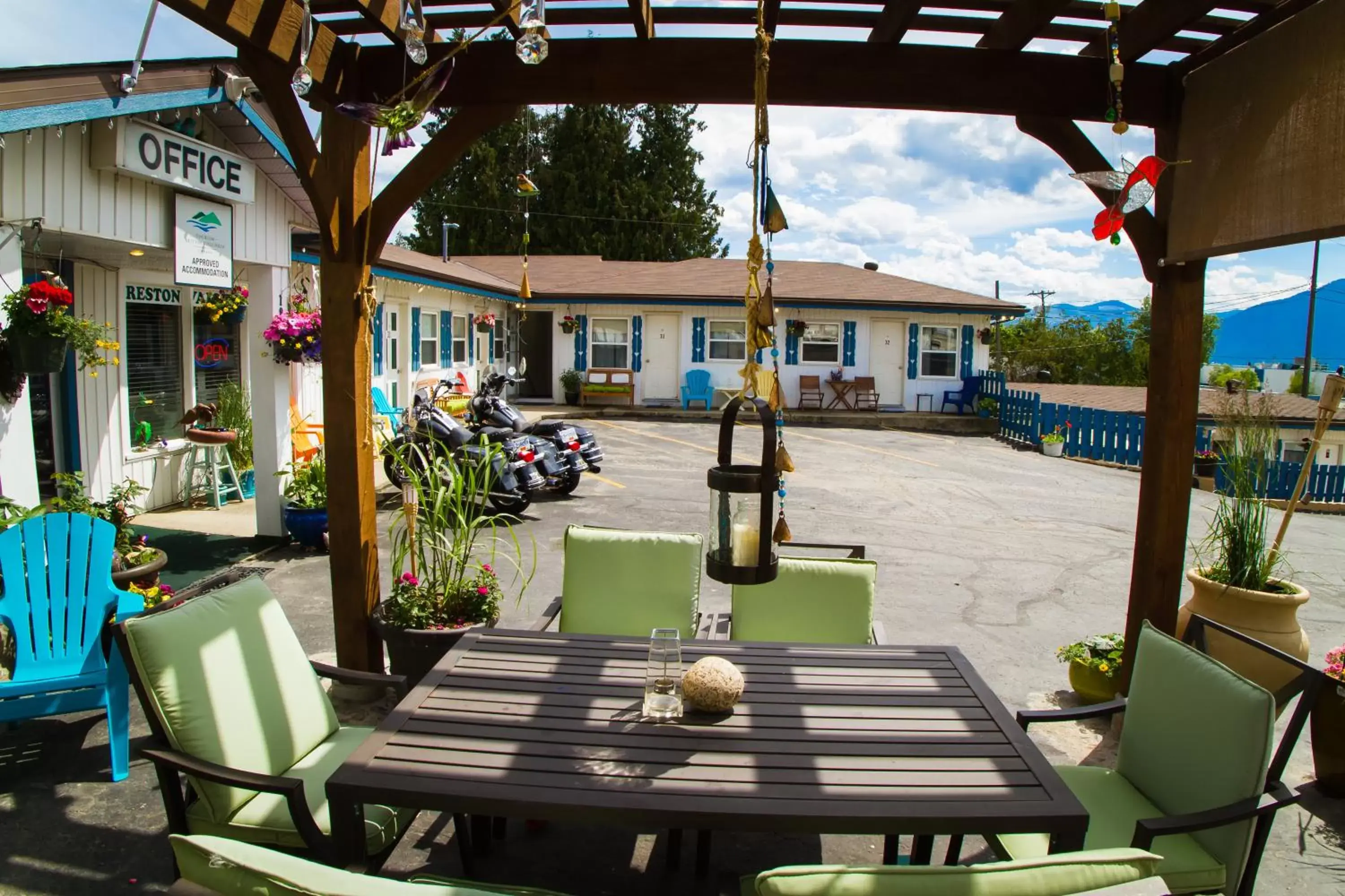 Patio in Creston Valley Motel