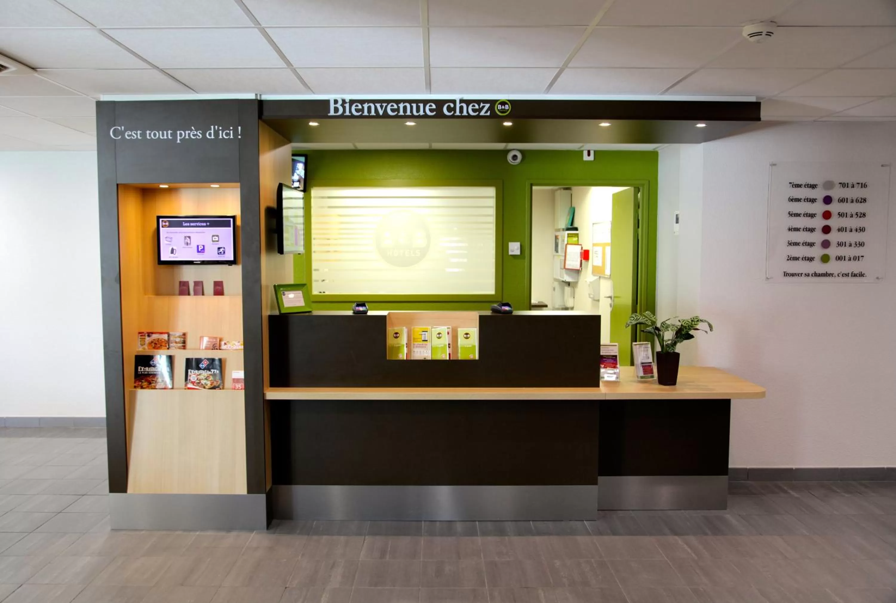 Lobby or reception in B&B HOTEL Lyon Sud États-Unis