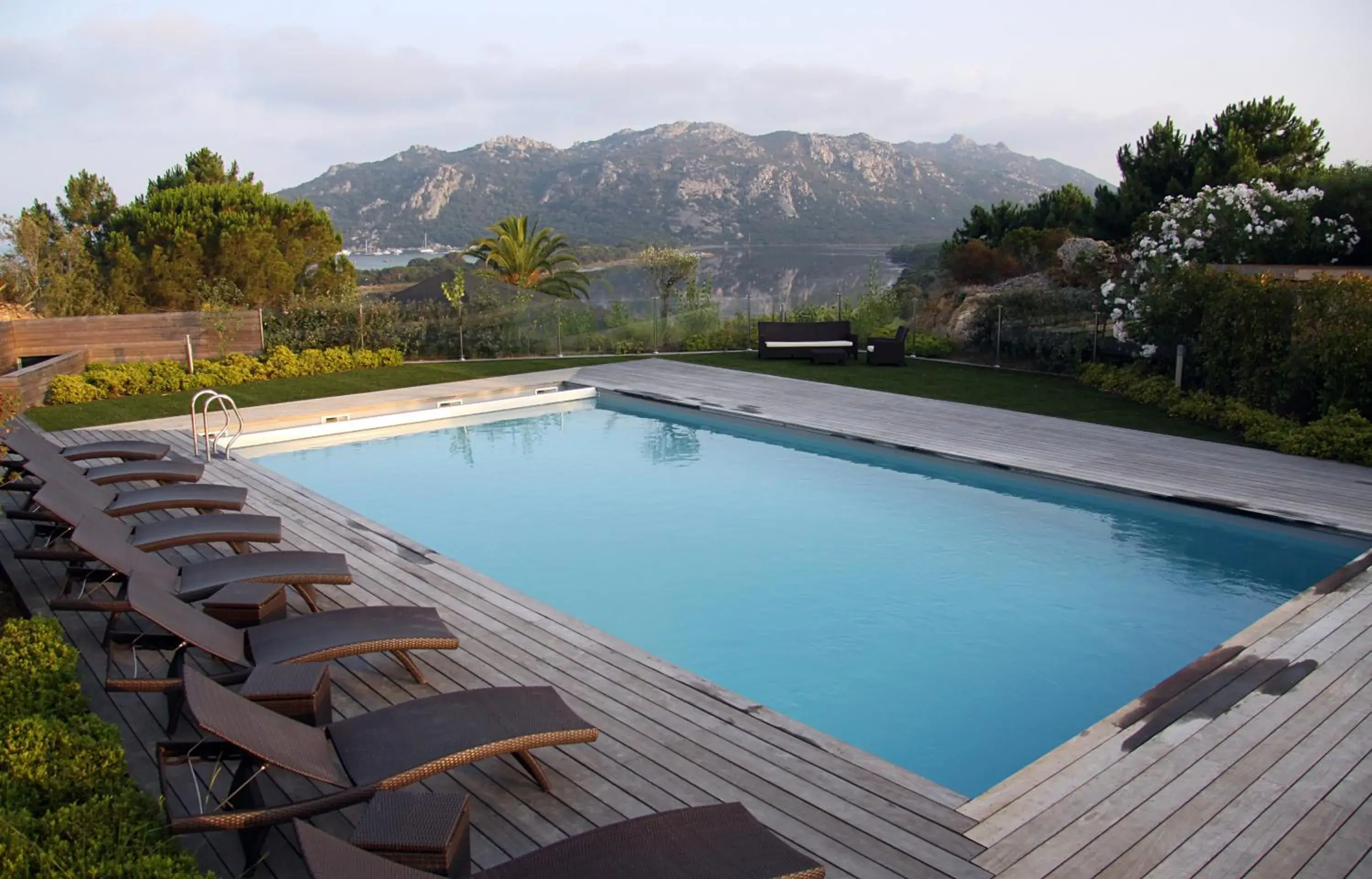 View (from property/room), Swimming Pool in Hôtel Castell'Verde