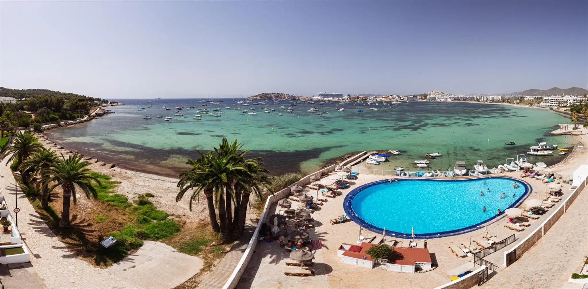 Natural landscape, Pool View in Hotel Simbad Ibiza & Spa